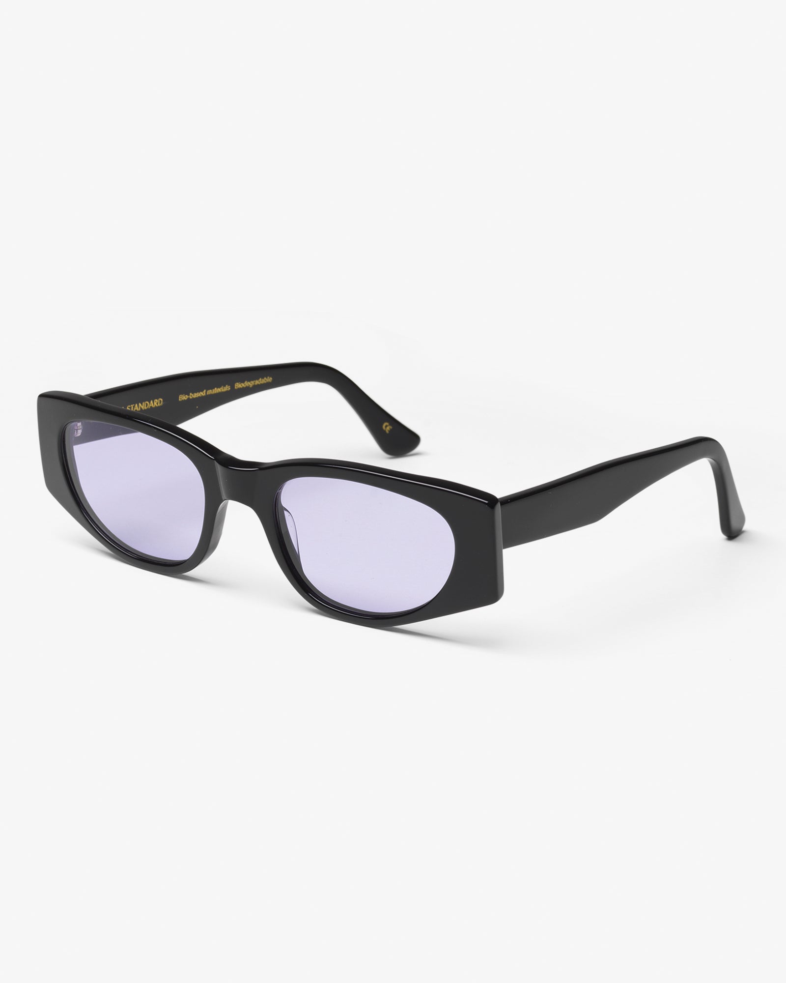 Colorful Standard Sunglass 08 Sunglasses Deep Black Solid / Lavender