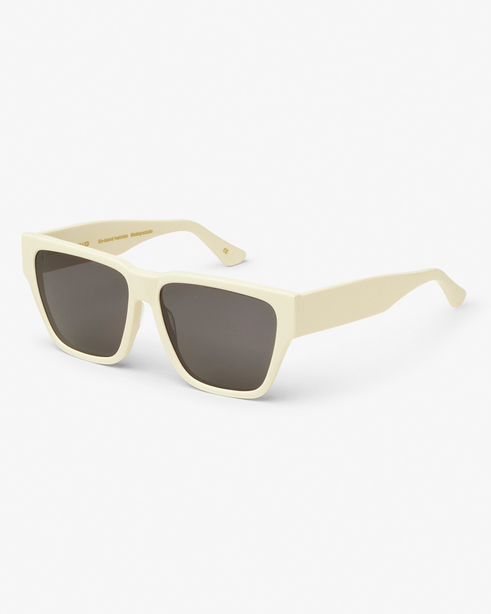 Colorful Standard Sunglass 11 Sunglasses Ivory White Solid / Black