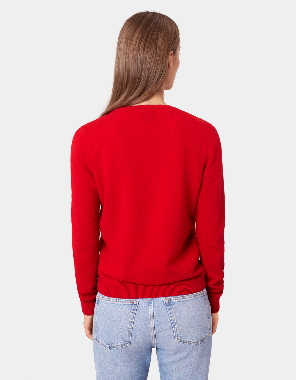 Colorful Standard Women Merino Wool Crew Women Merino Crewneck Scarlet Red