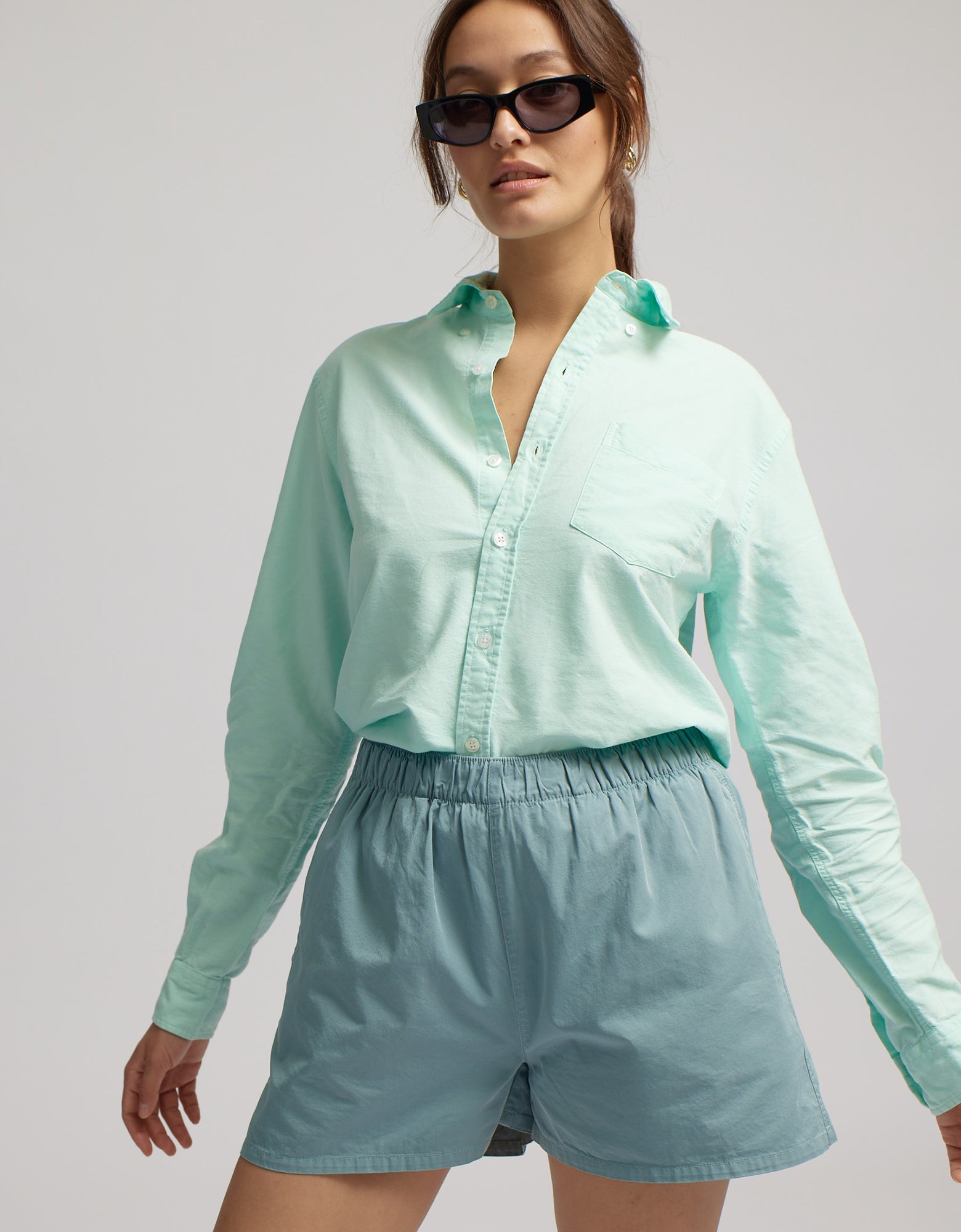 Colorful Standard Women Organic Twill Shorts Women Organic Twill Shorts Dusty Olive