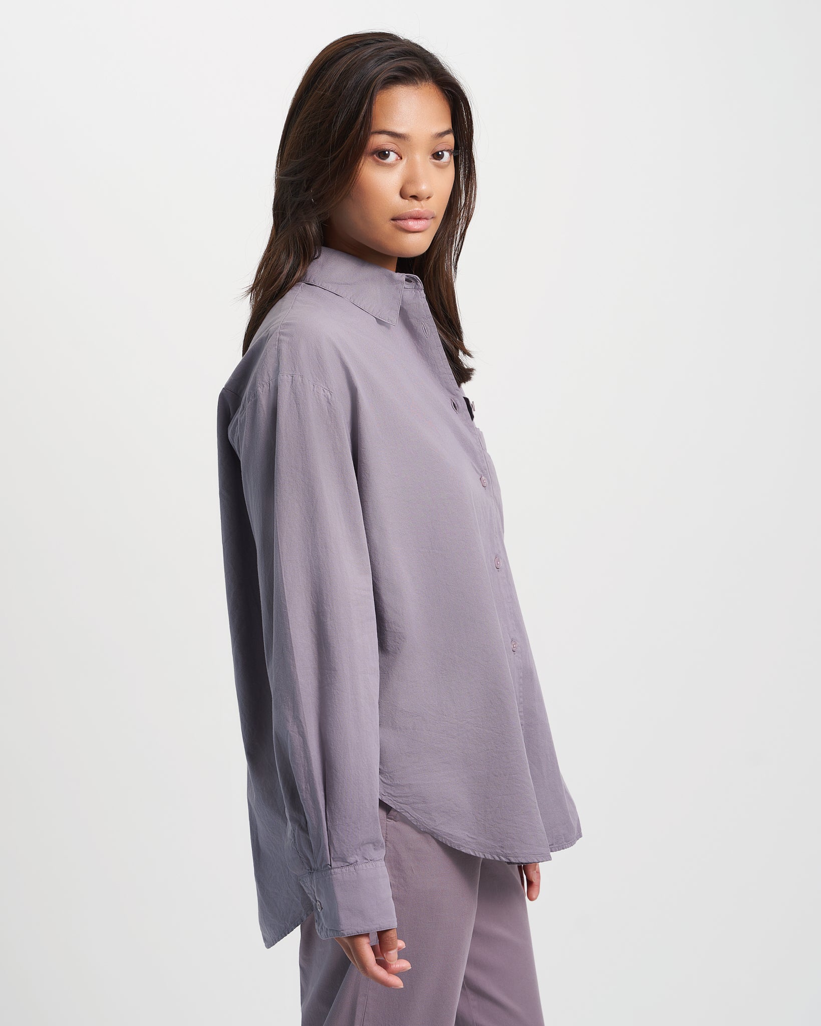 Organic Oversized Shirt - Hunter Green