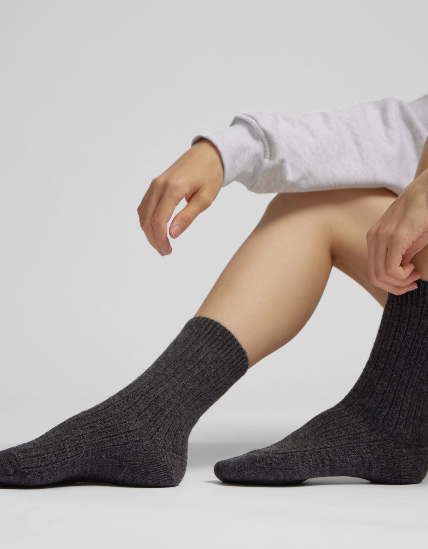 Merino Wool Blend Sock - Warm Taupe