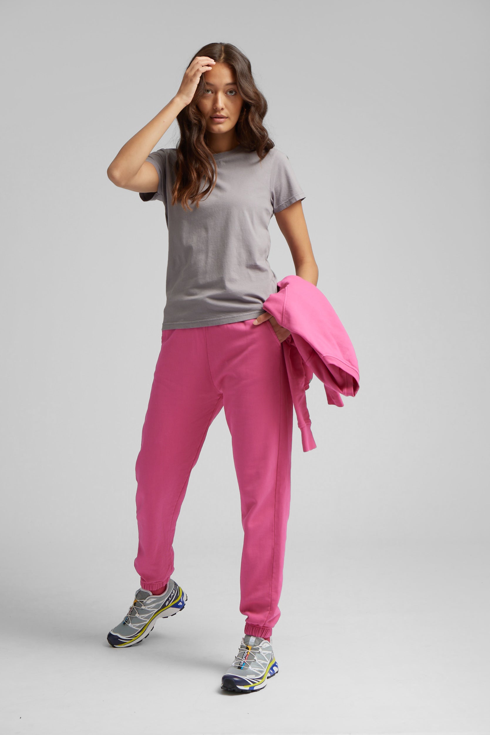 Organic Sweatpants - Magenta Blaze