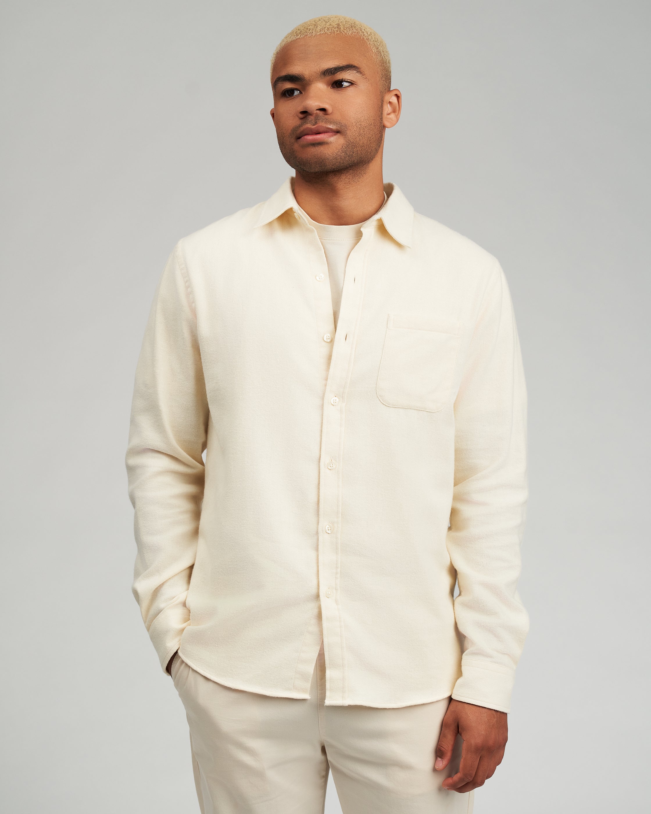 Organic Flannel Shirt - Cedar Brown