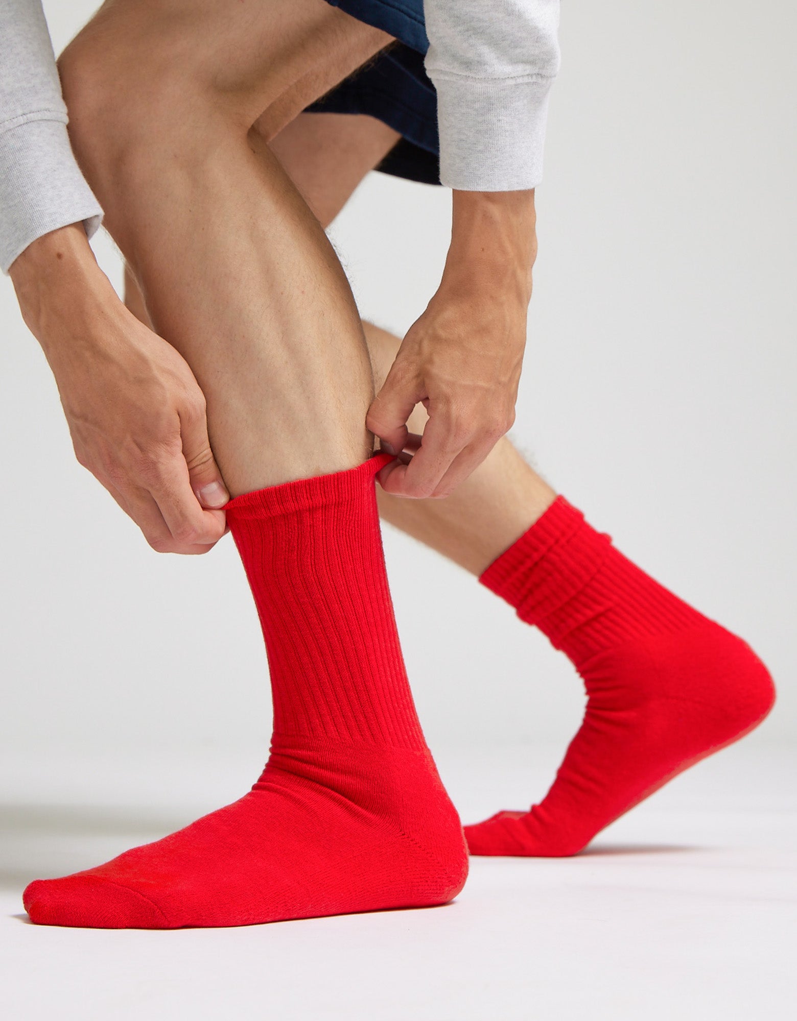 Organic Active Sock - Scarlet Red
