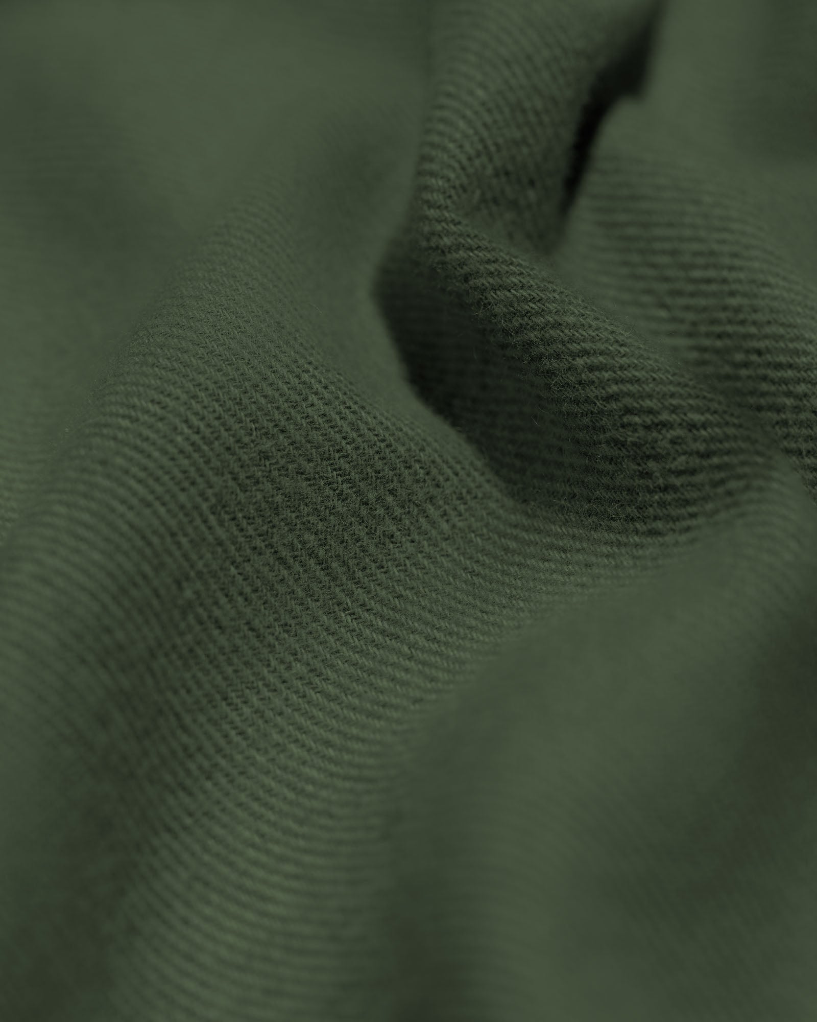 Organic Flannel Shirt - Hunter Green