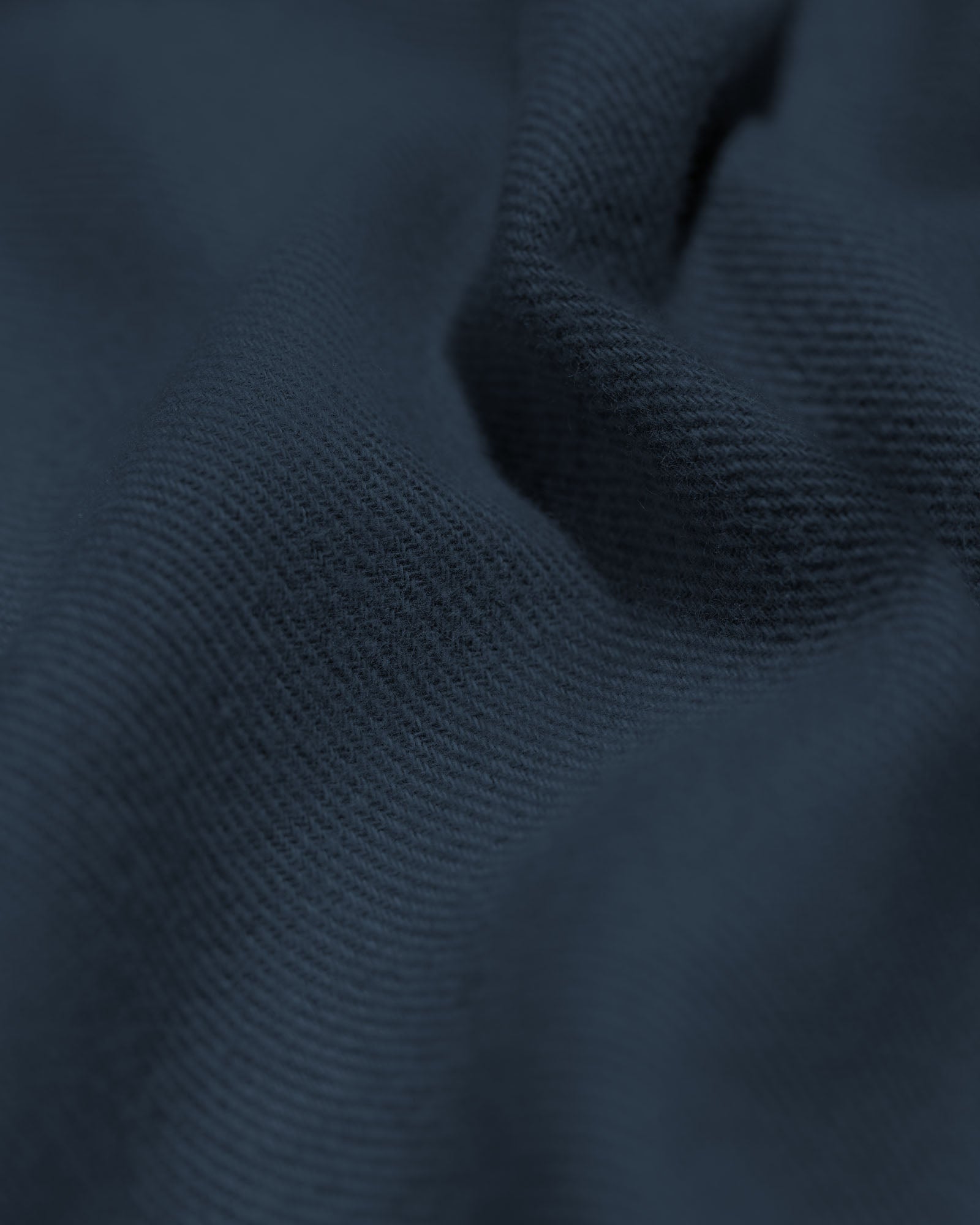 Organic Flannel Shirt - Navy Blue