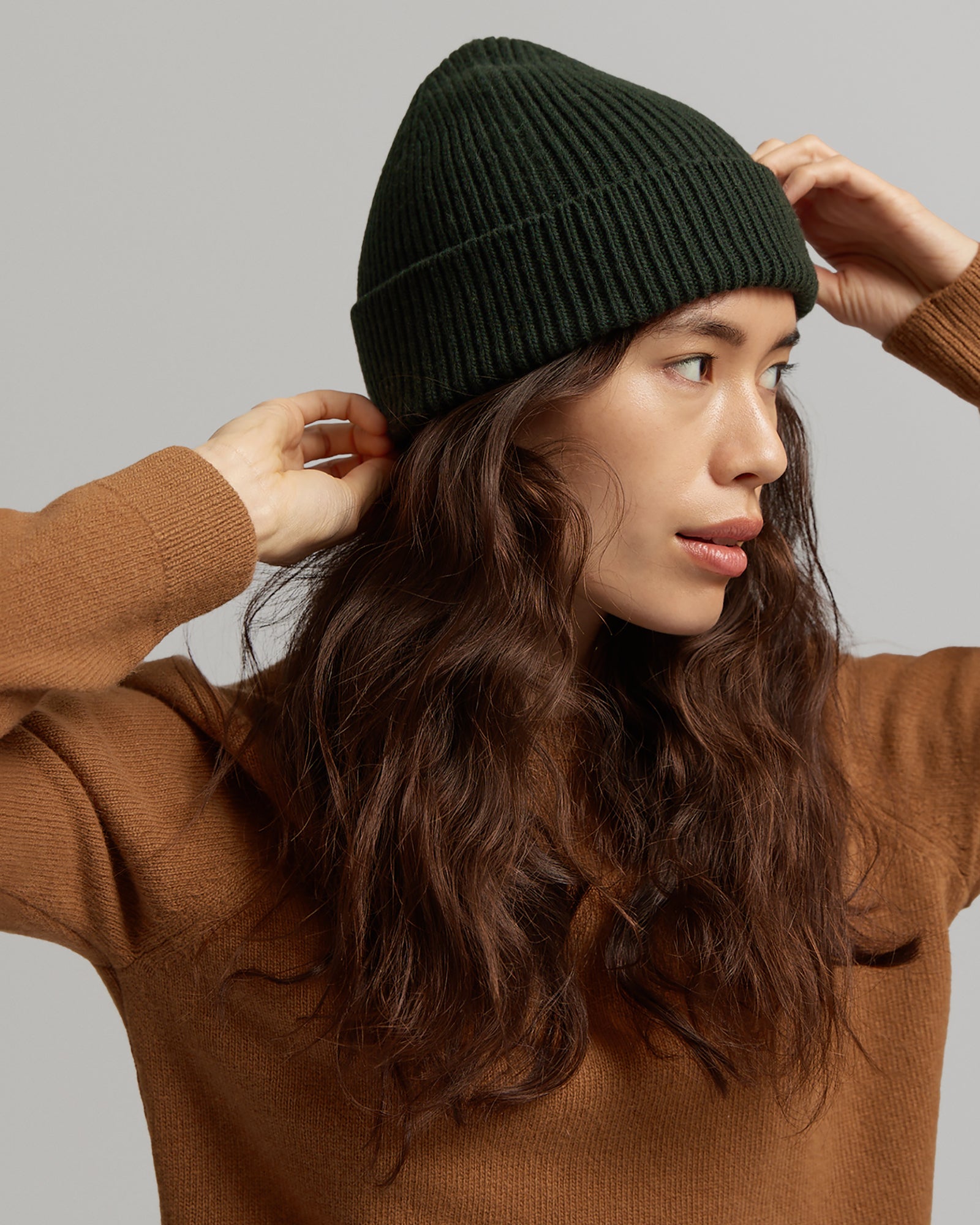 Merino Wool Beanie Polar Blue