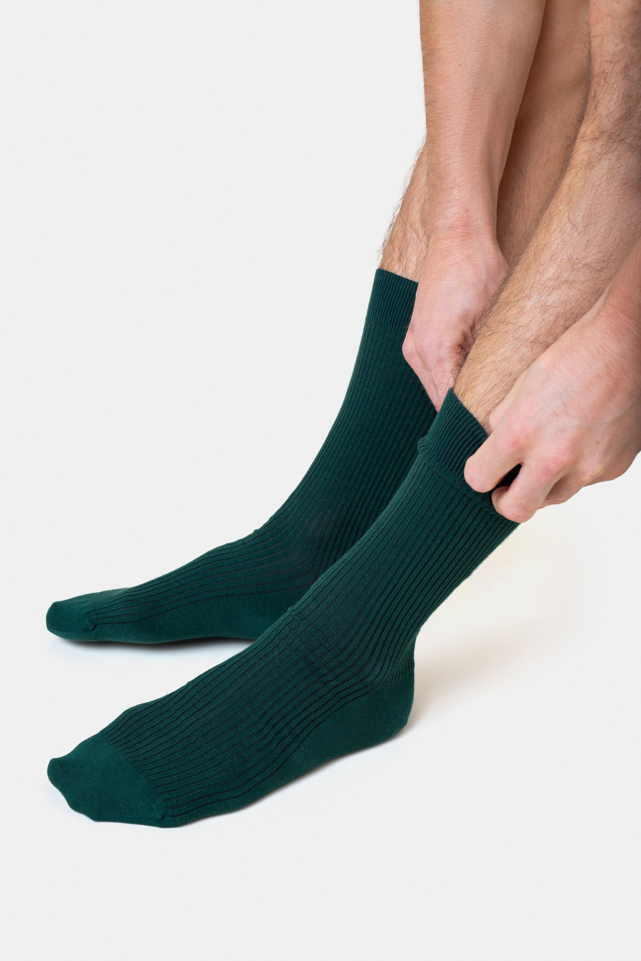 Merino Wool Blend Sock - Deep Black