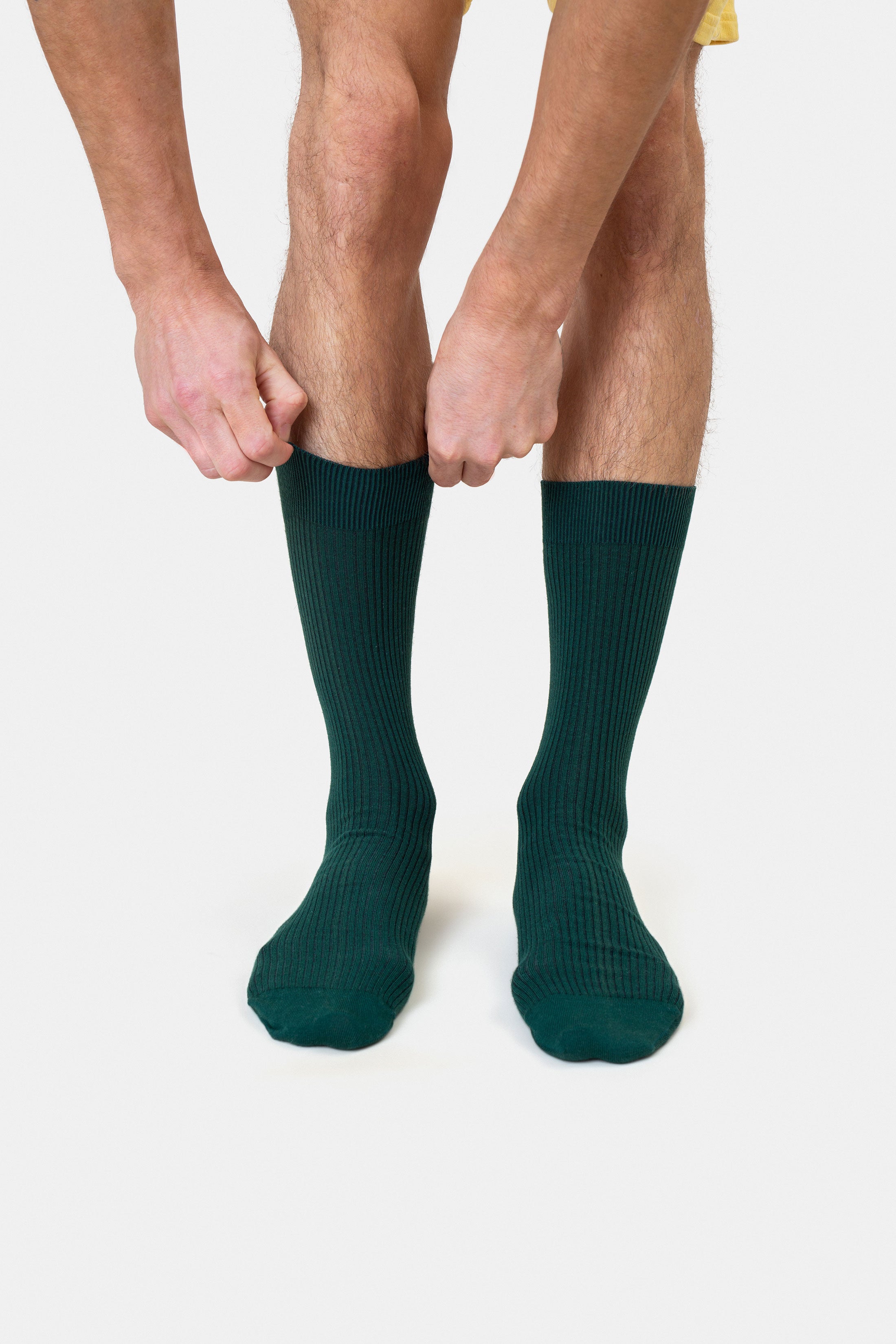 Merino Wool Blend Sock - Emerald Green