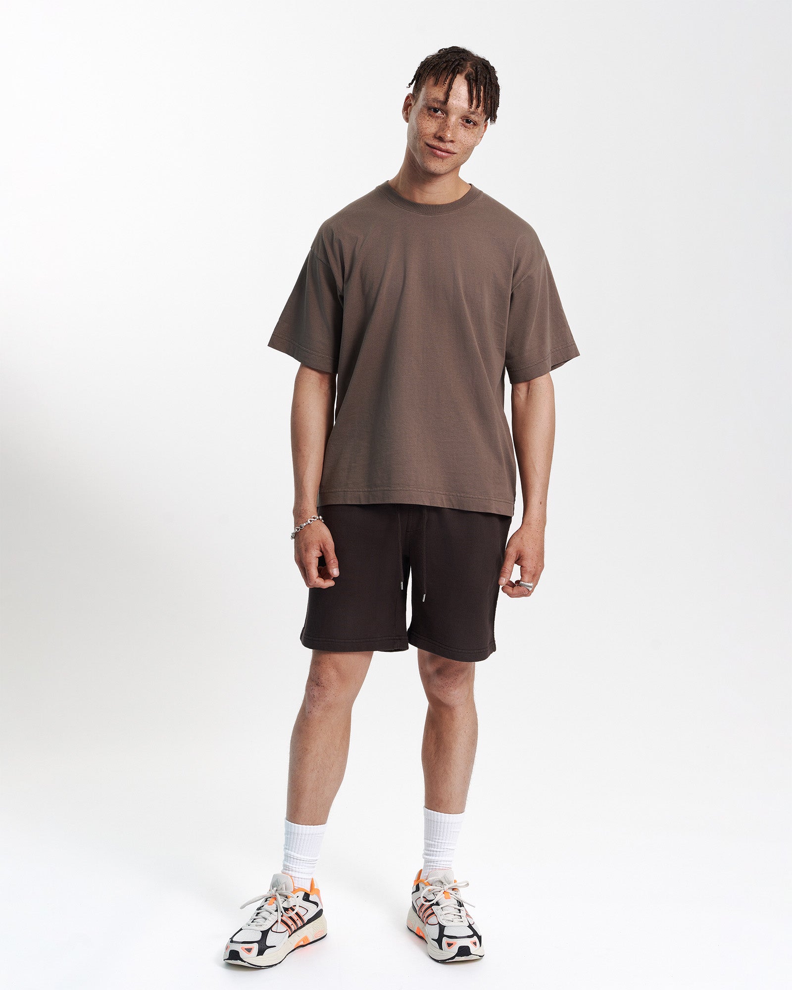 Oversized Organic T-Shirt - Misty Brown