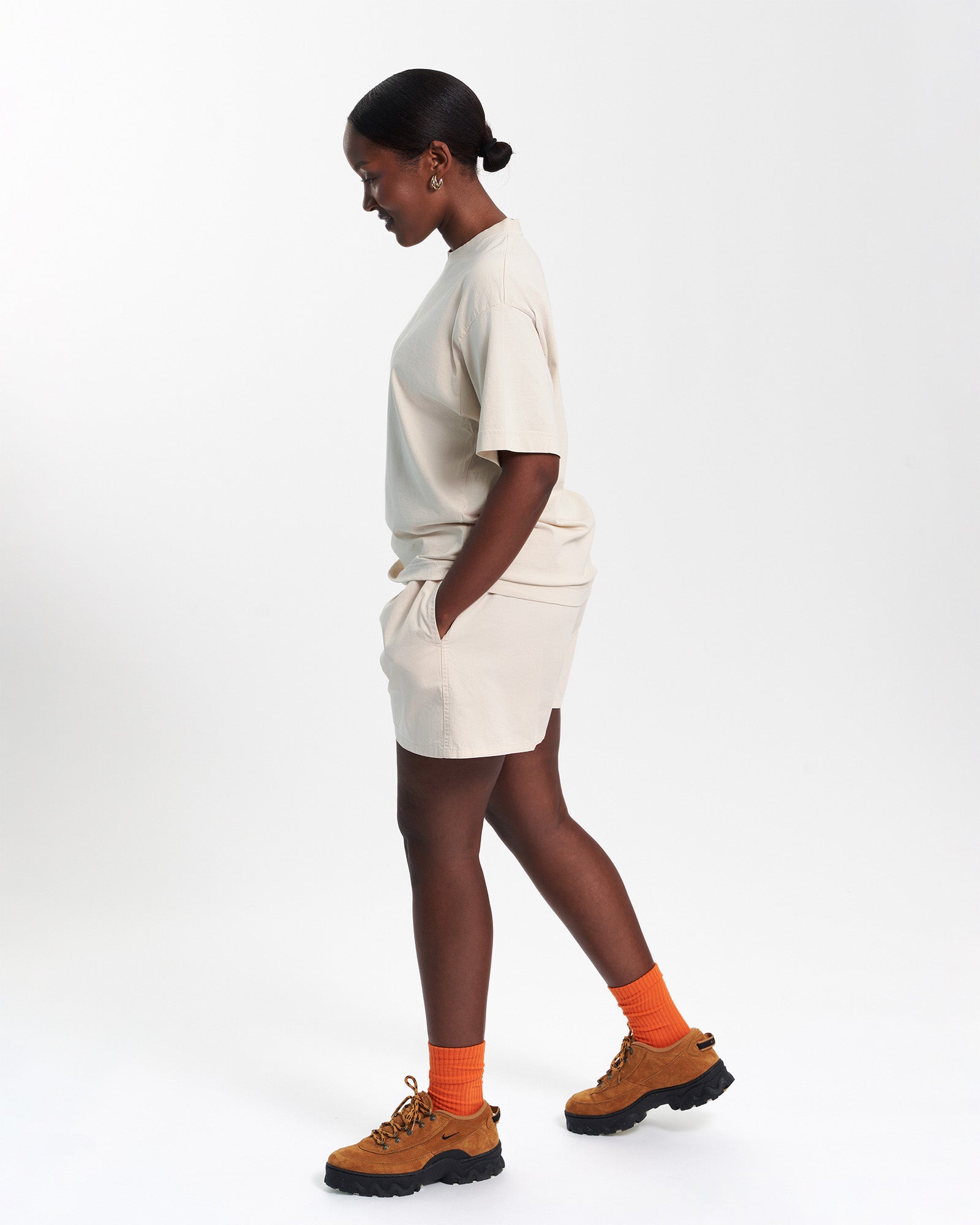 Oversized Organic T-Shirt - Sandstone Orange