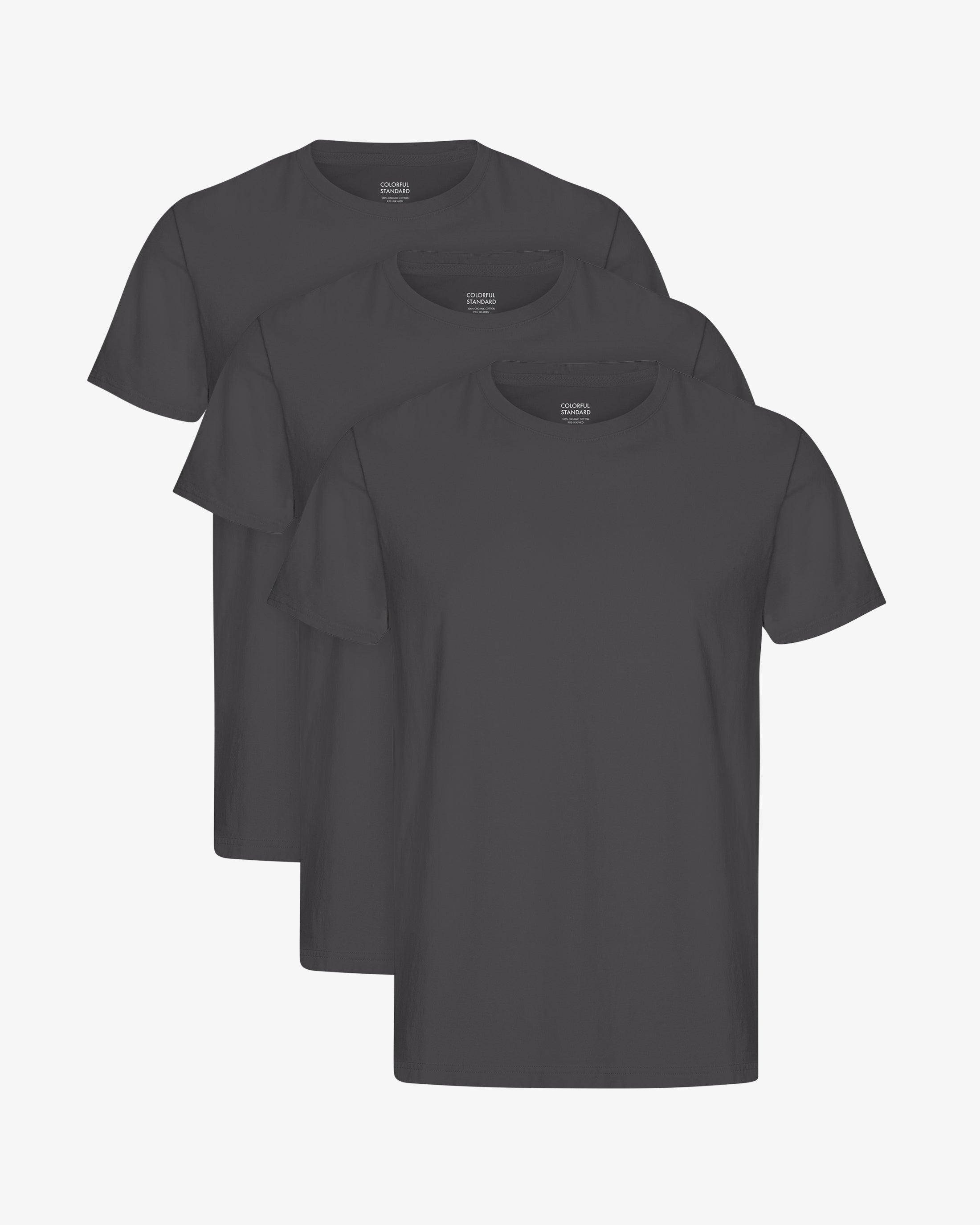 Classic Organic Tee - Lava Grey (3-Pack)