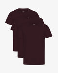 Classic Organic Tee - Oxblood Red (3-Pack)