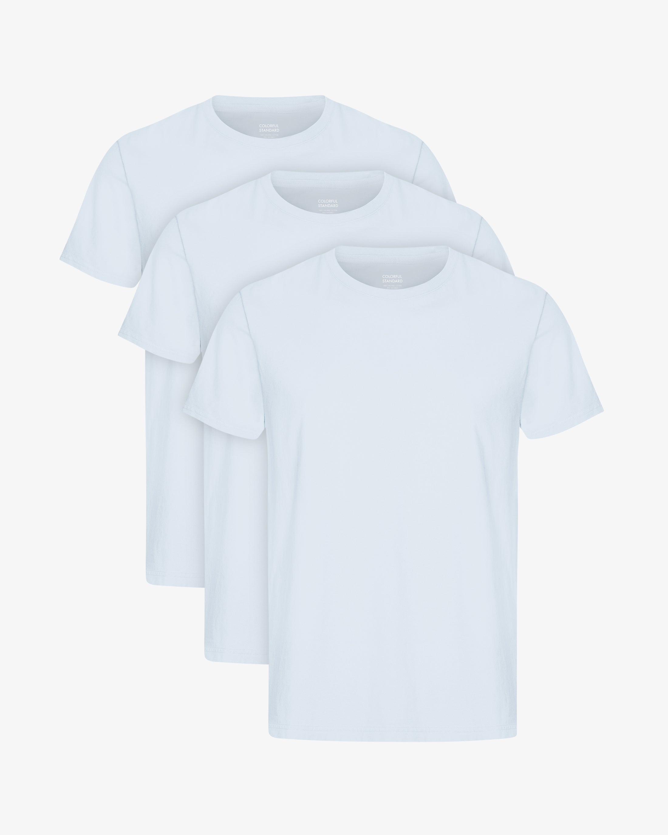 Classic Organic Tee - Polar Blue (3-Pack)