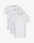 Classic Organic Tee - Snow Melange (3-Pack)