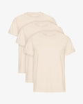 Classic Organic Tee - Ivory White (3-Pack)