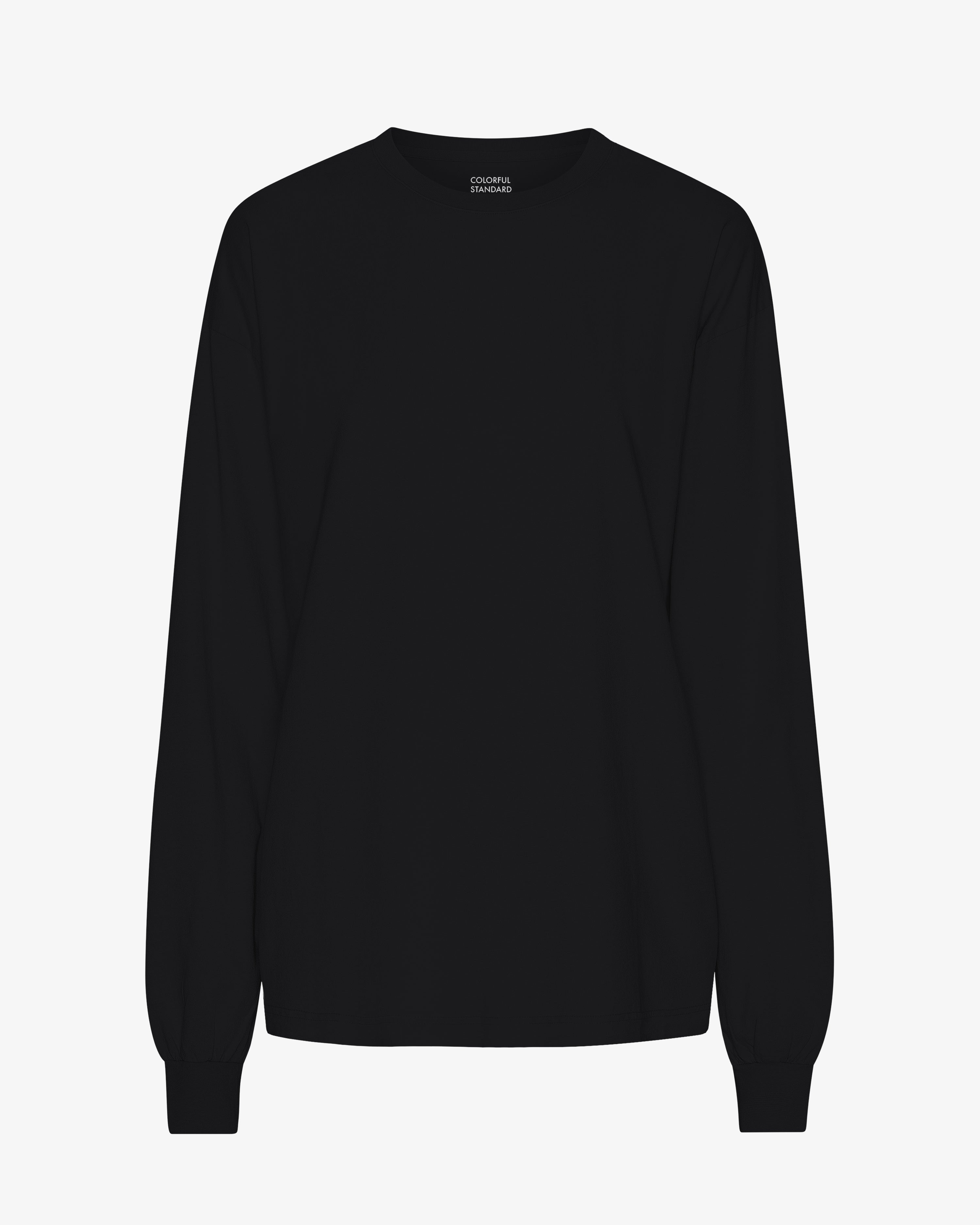 Oversized Organic LS T-Shirt - Deep Black