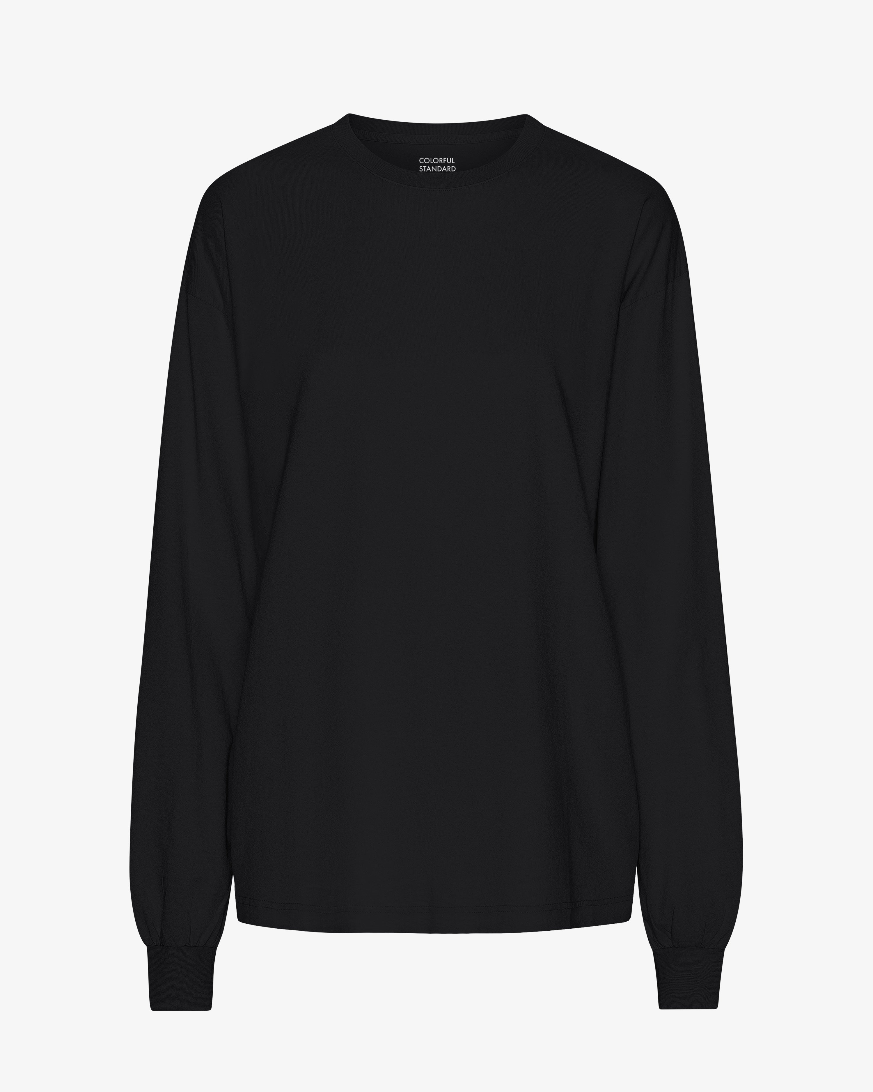 Oversized Organic LS T-Shirt - Deep Black