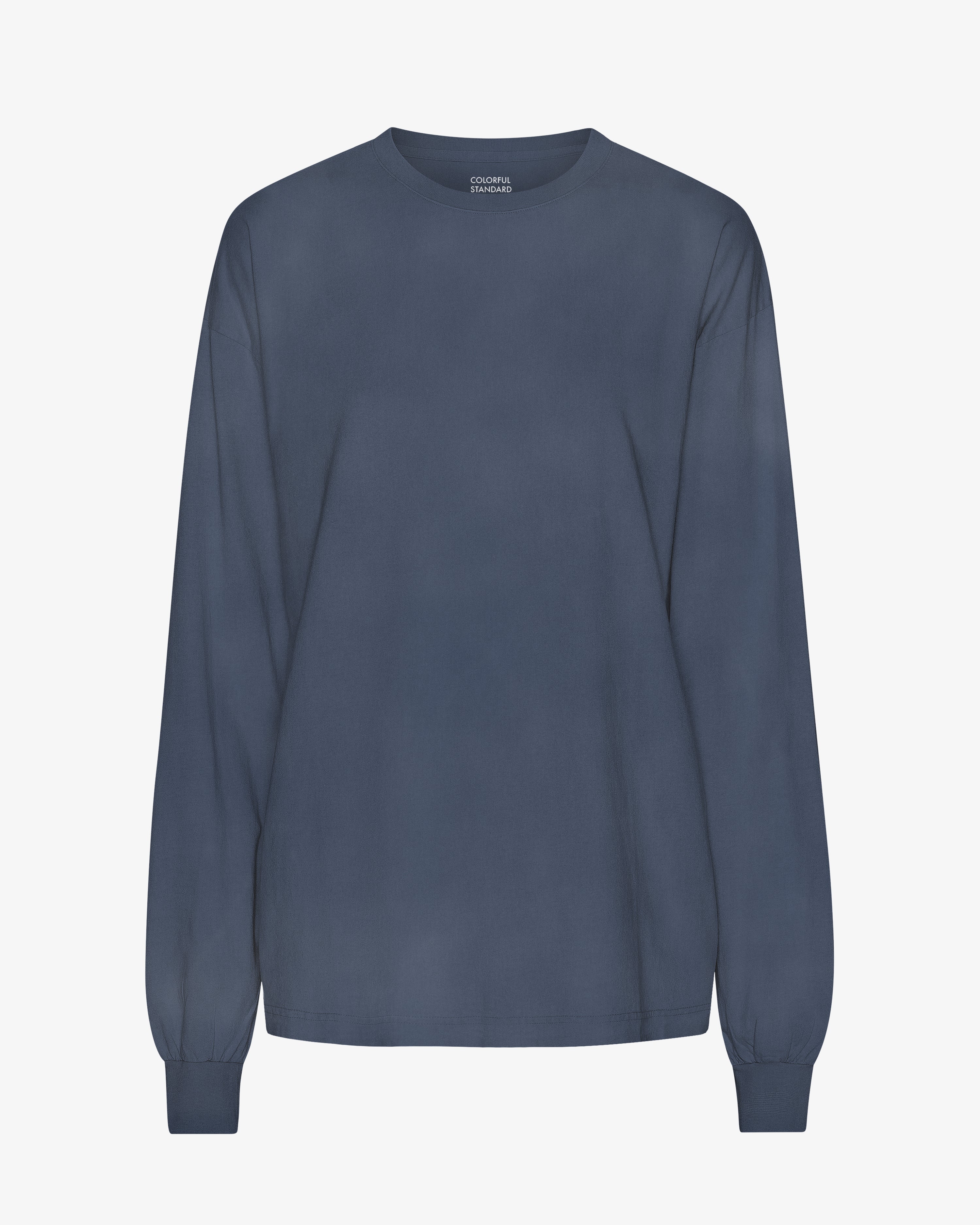 Oversized Organic LS T-Shirt - Neptune Blue