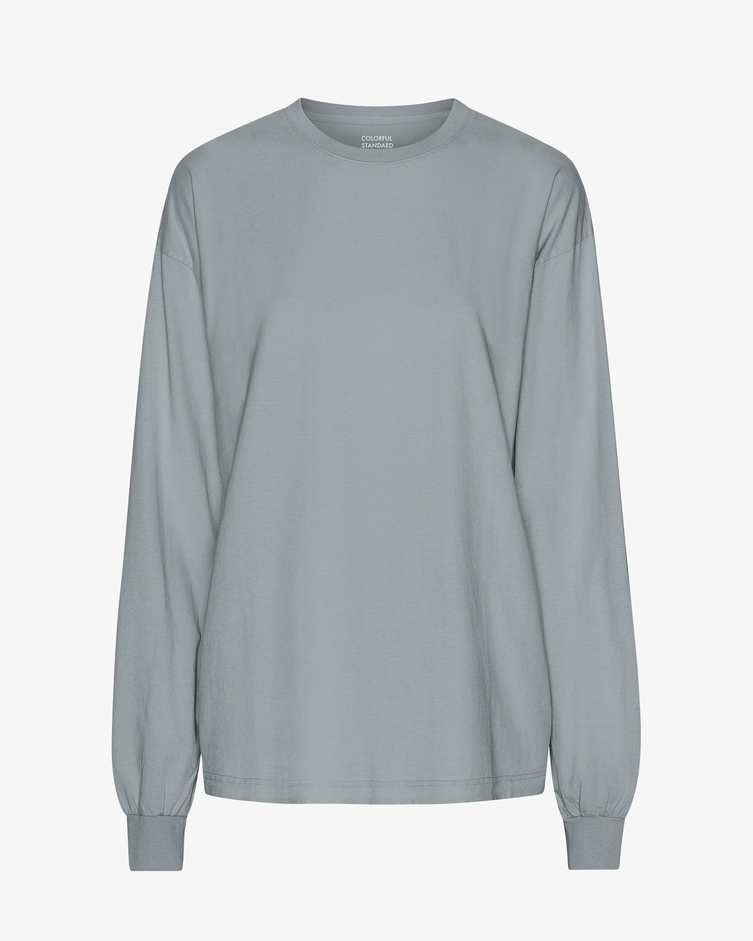 Oversized Organic LS T-Shirt - Steel Blue