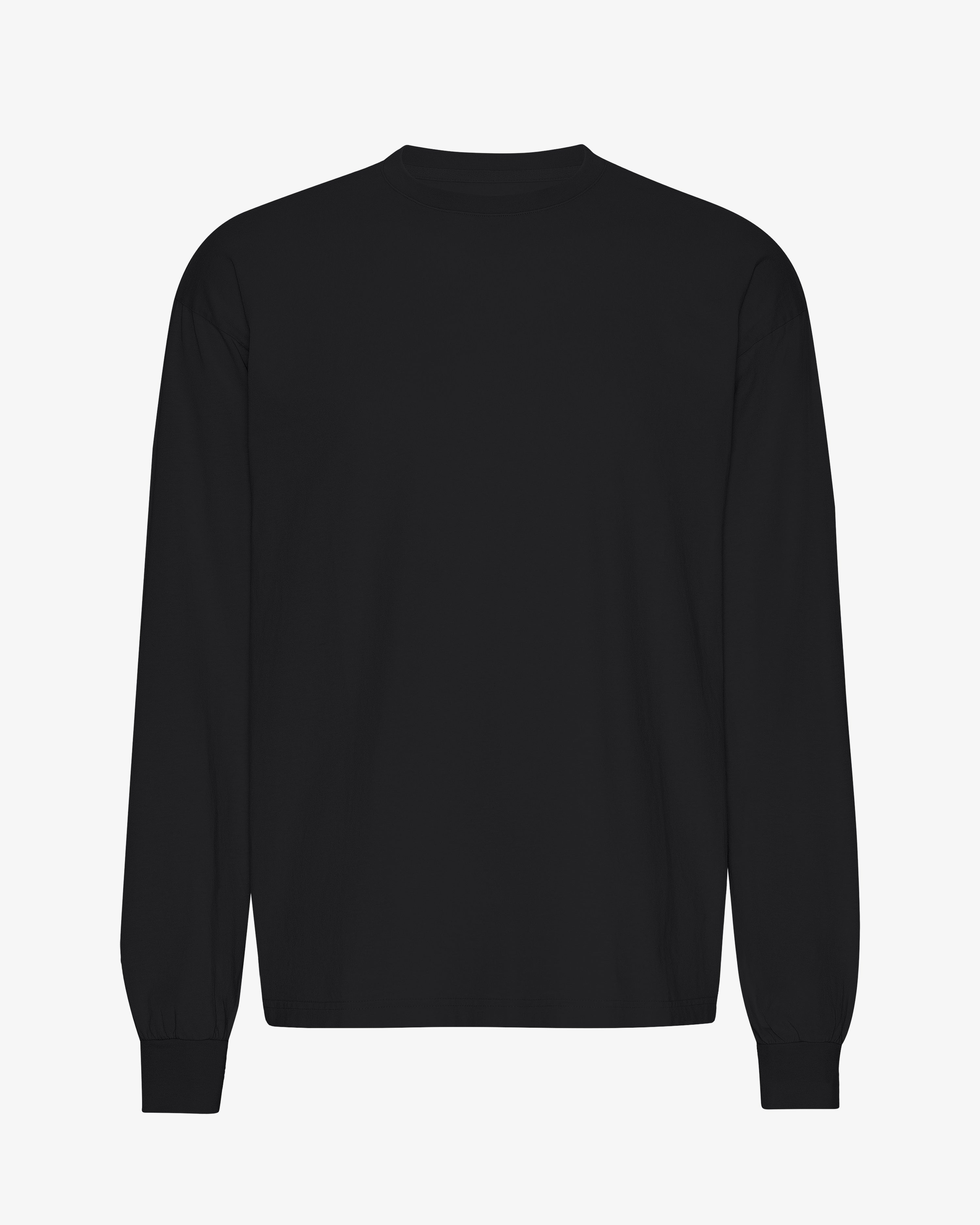 Oversized Organic LS T-Shirt - Deep Black