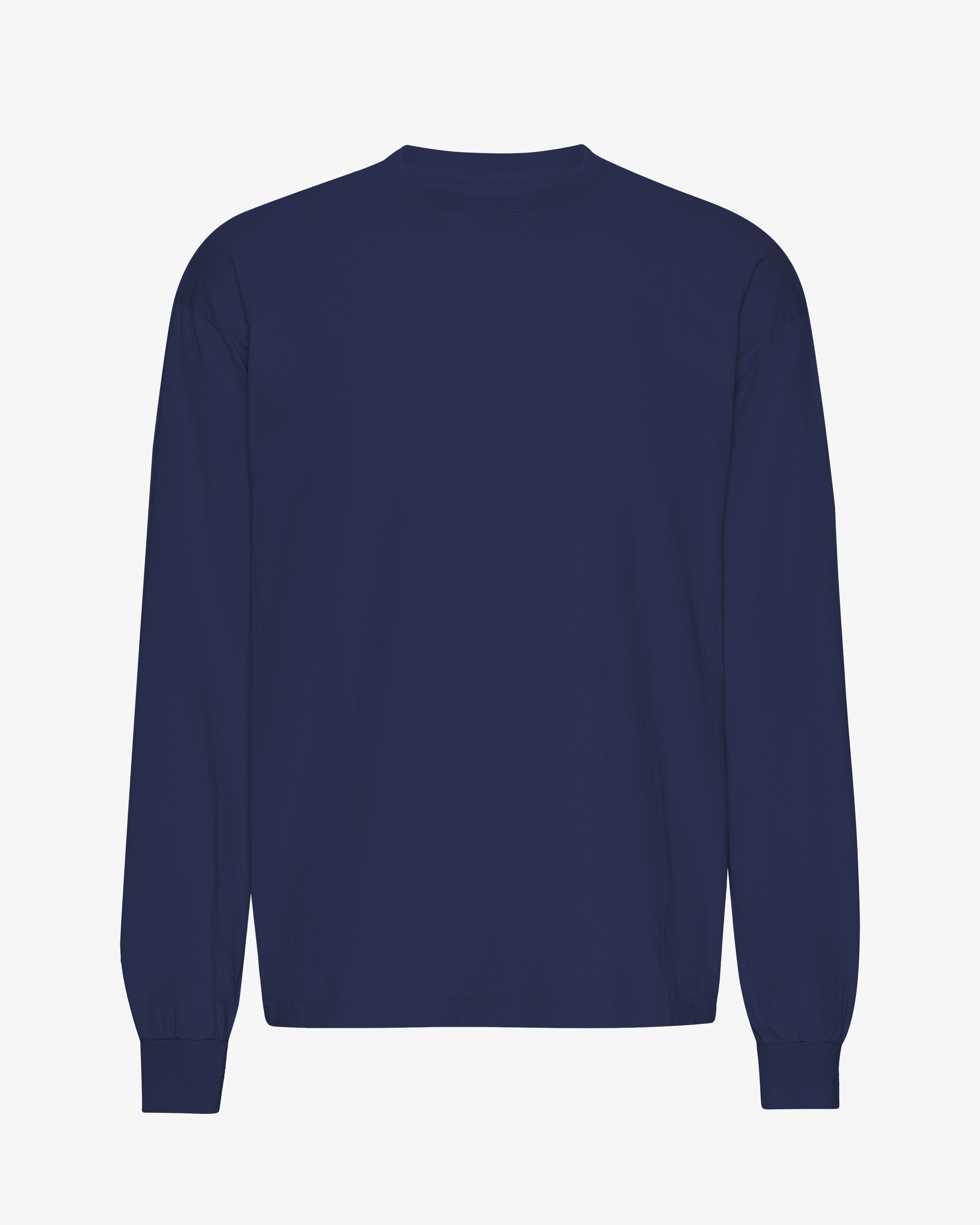 Oversized Organic LS T-Shirt - Marine Blue