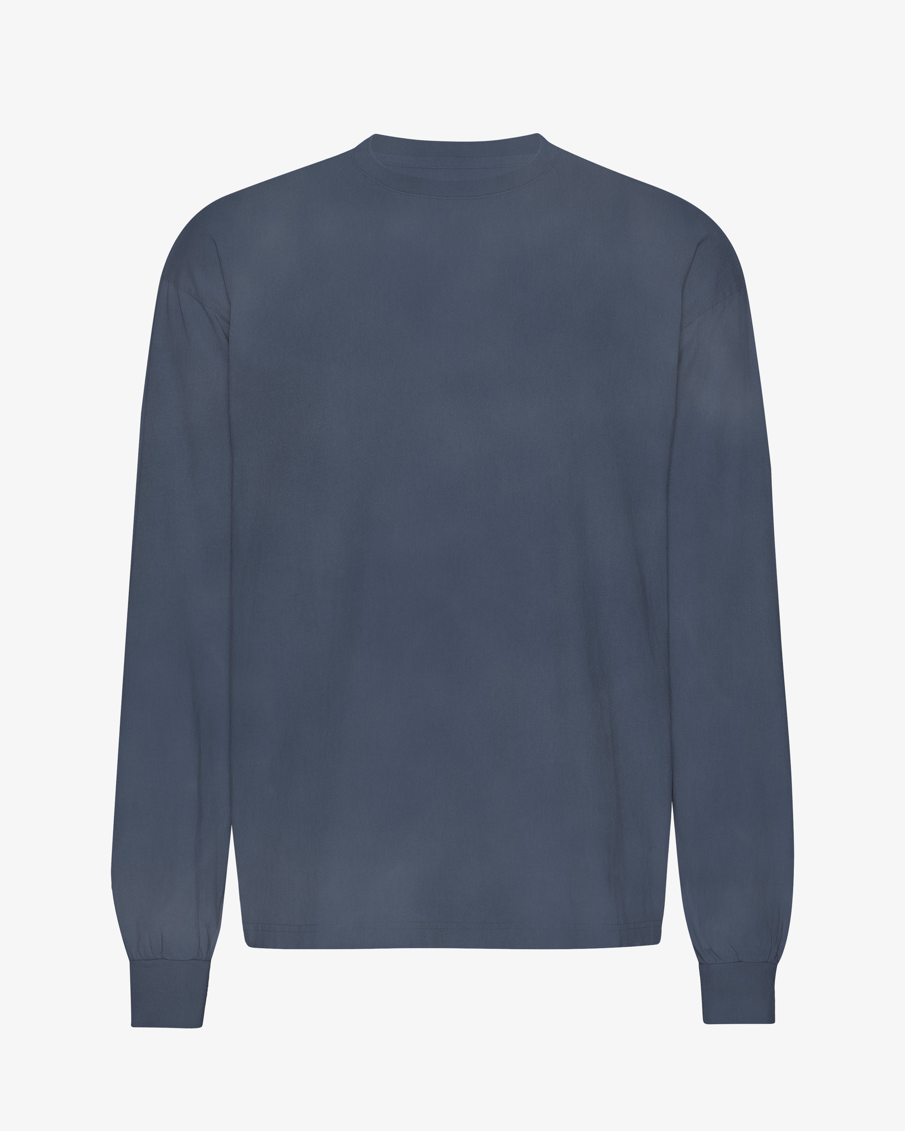 Oversized Organic LS T-Shirt - Neptune Blue