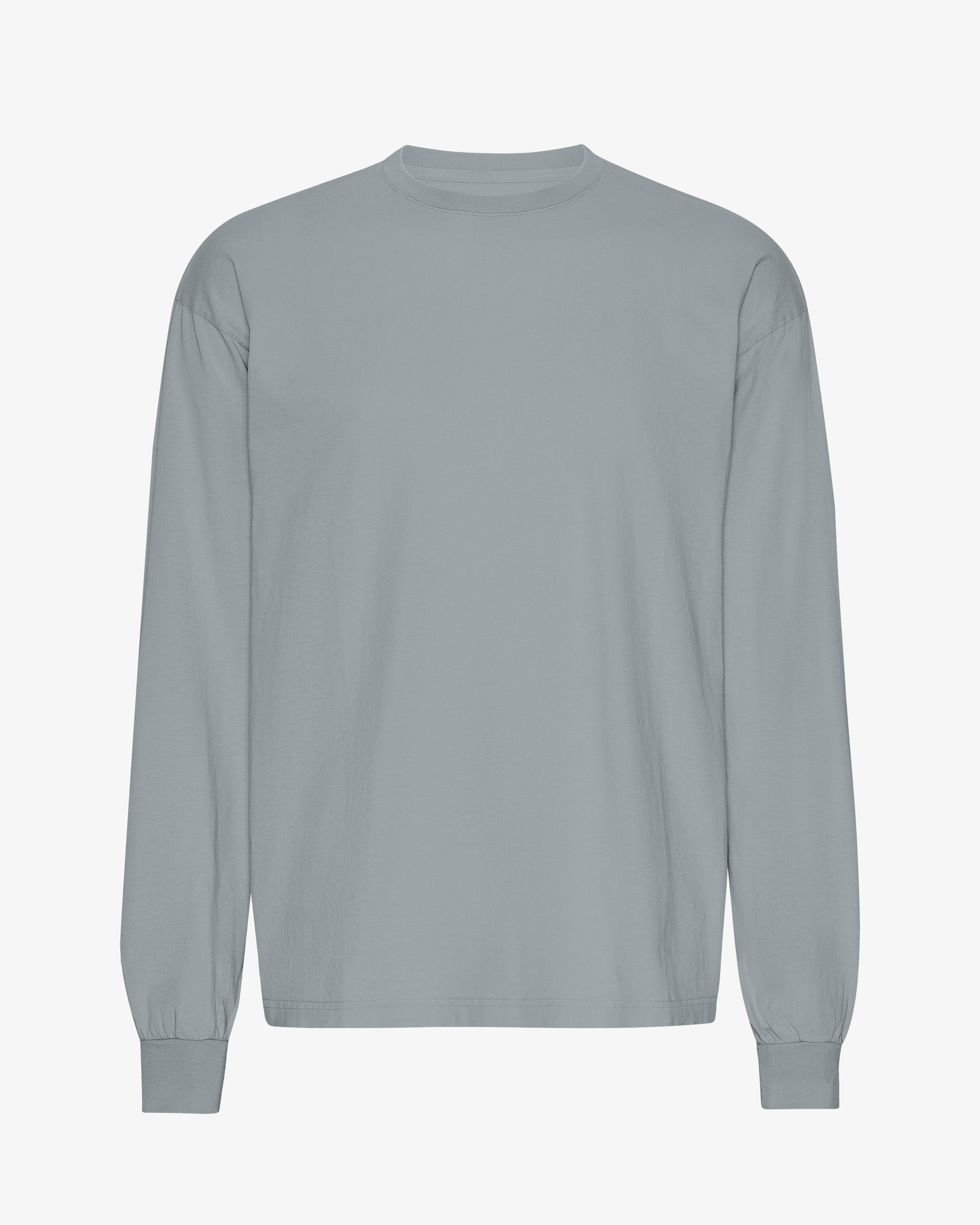 Oversized Organic LS T-Shirt - Steel Blue