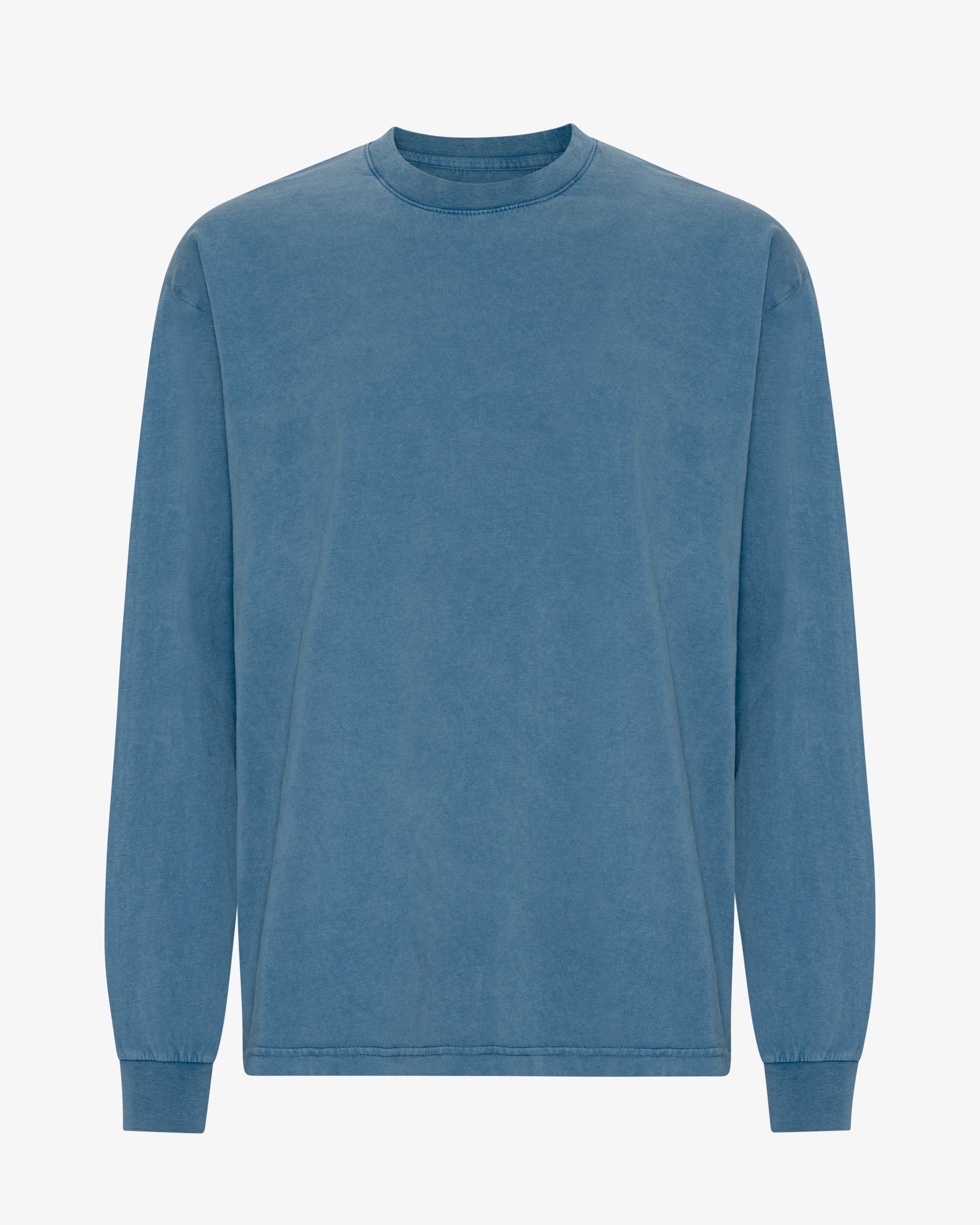 Oversized Organic LS T-Shirt - Faded Indigo
