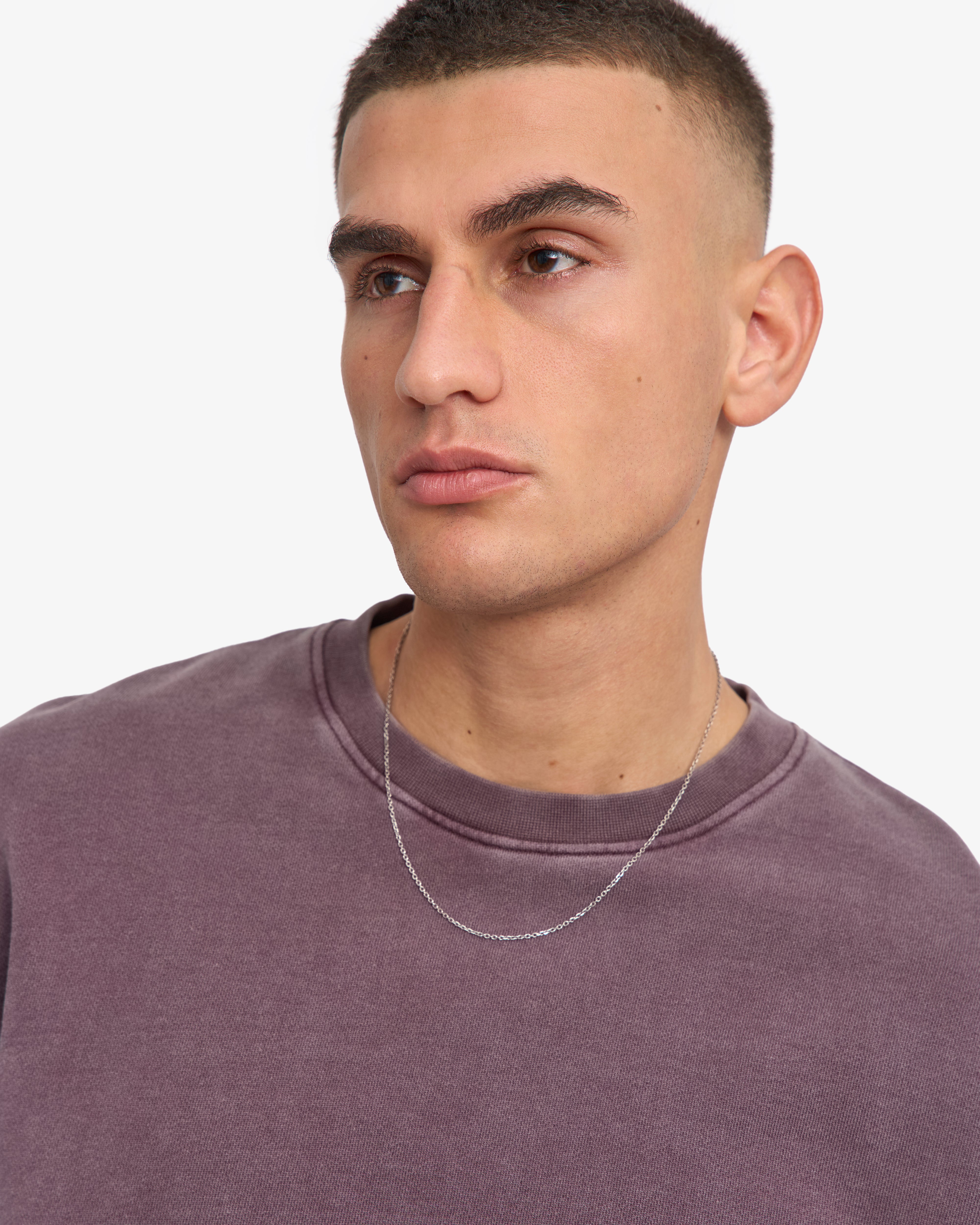 Classic Organic Crew - Faded Grape