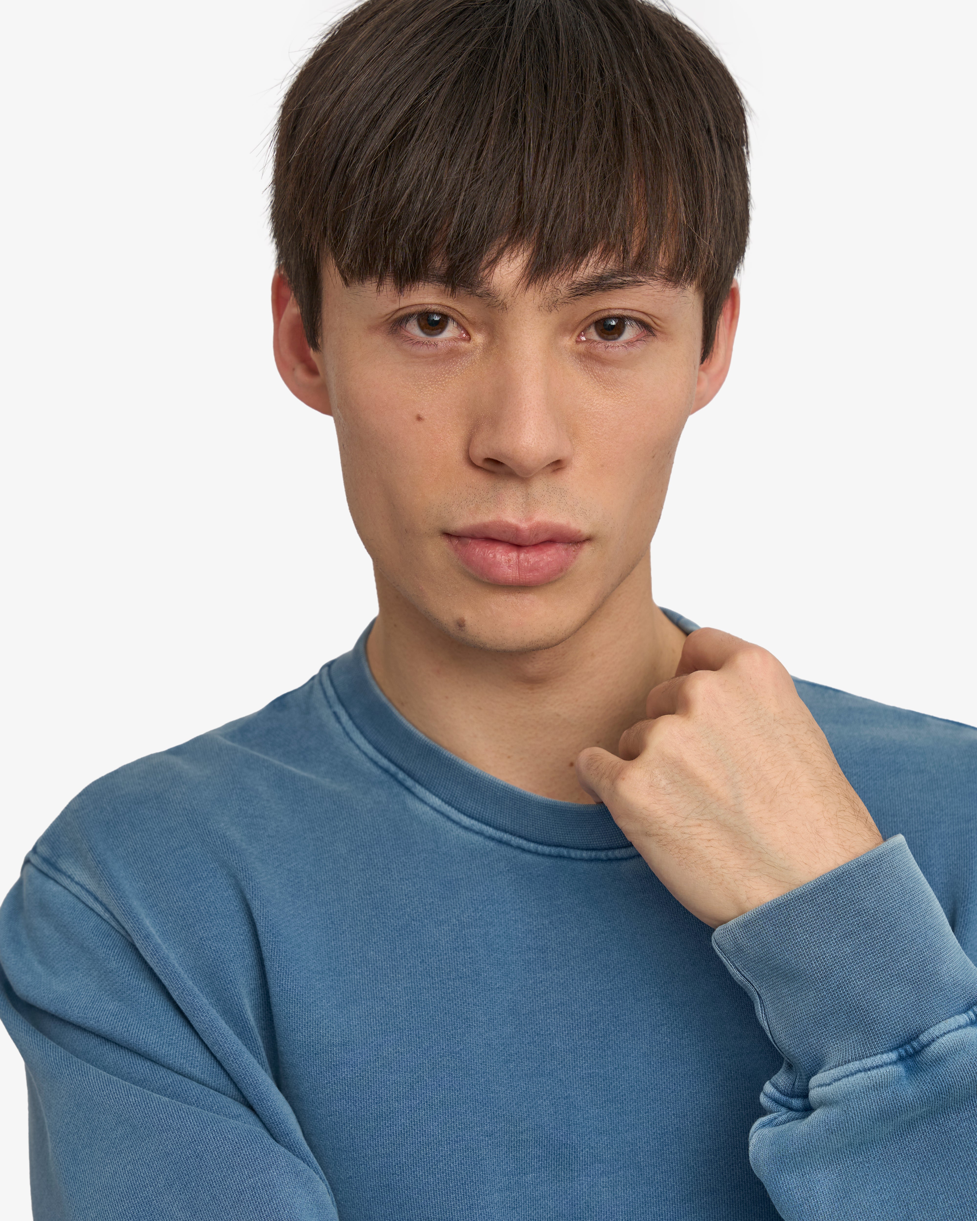 Classic Organic Crew - Faded Indigo