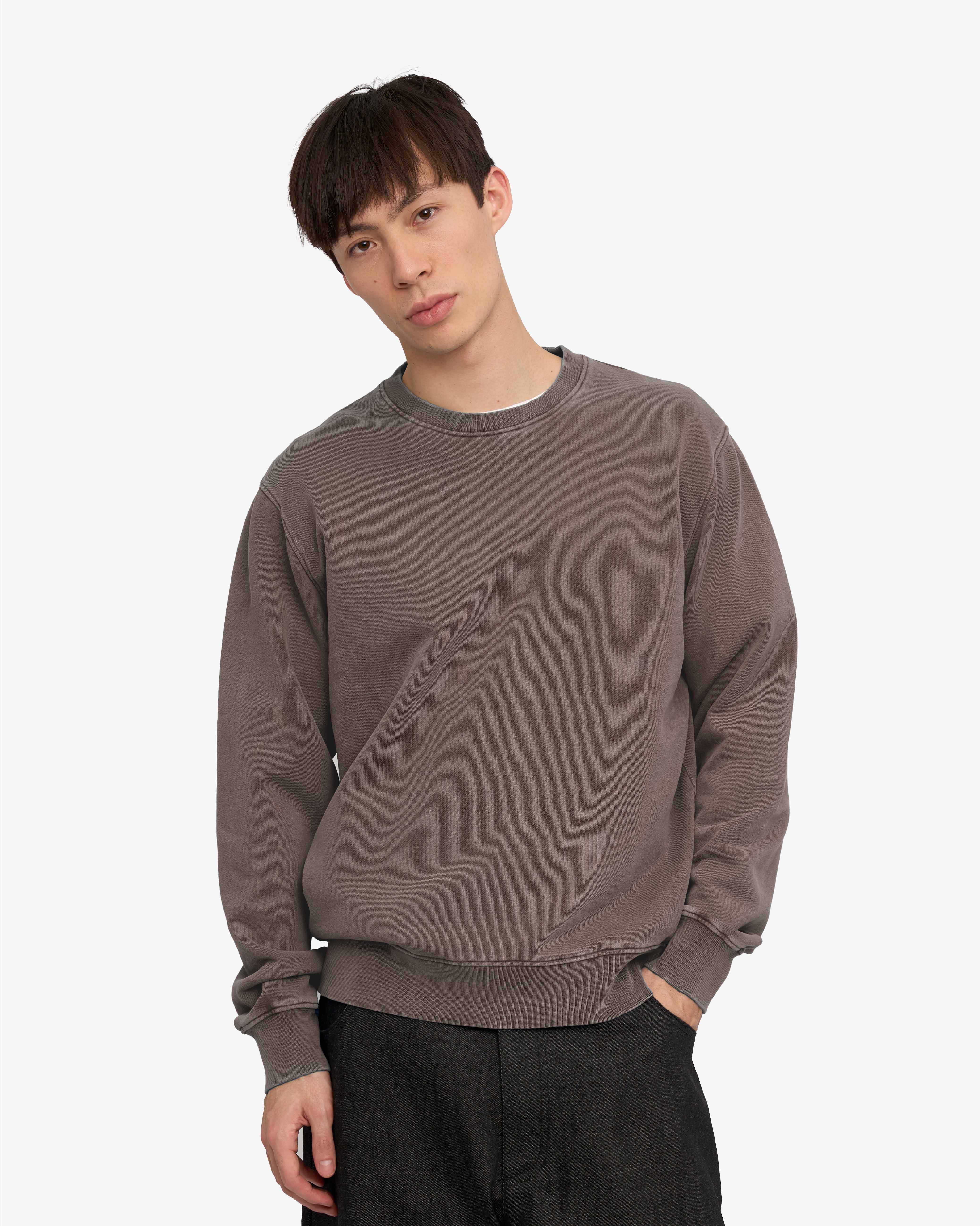 Classic Organic Crew - Faded Mud