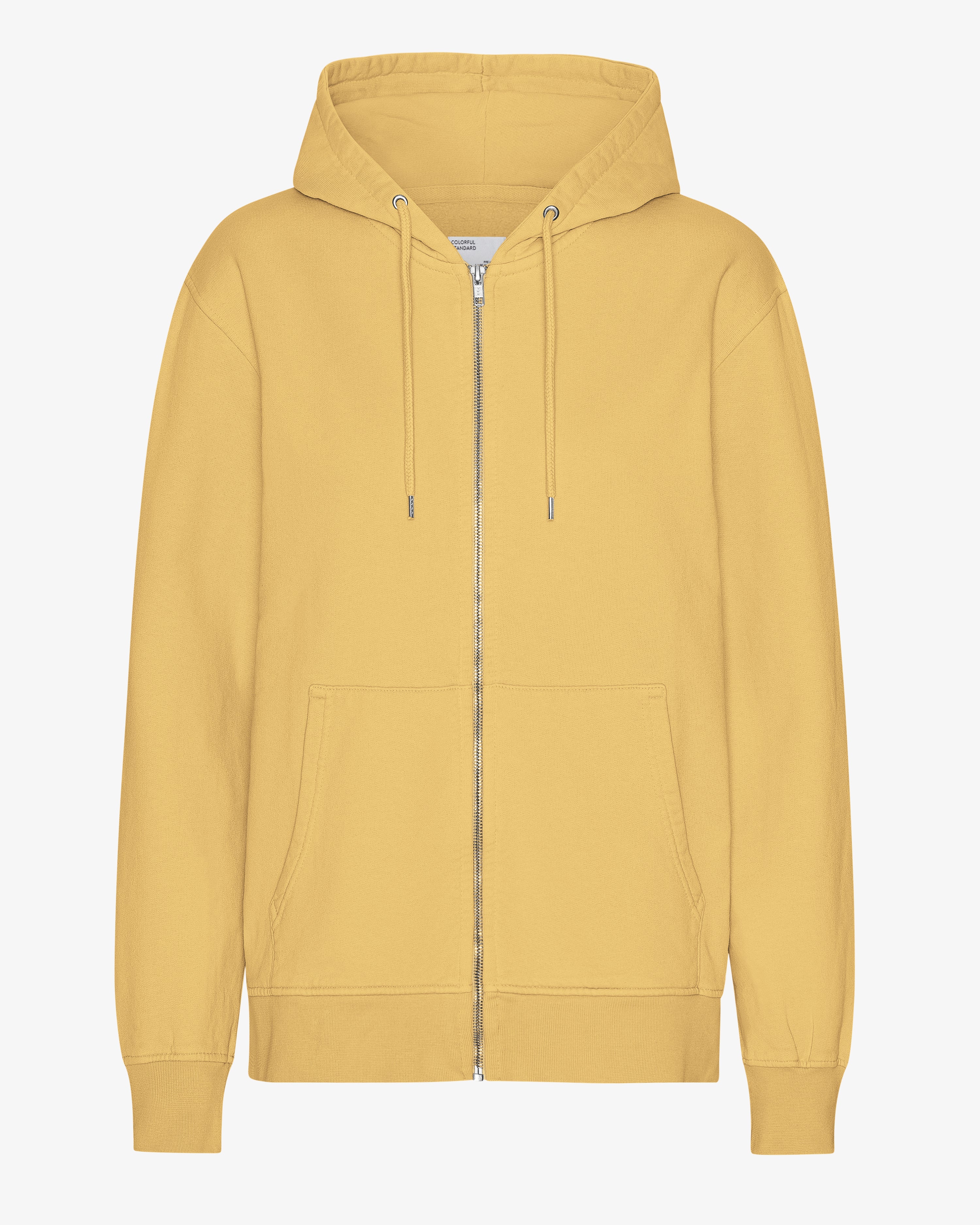 Classic Organic Zip Hood - Lemon Yellow