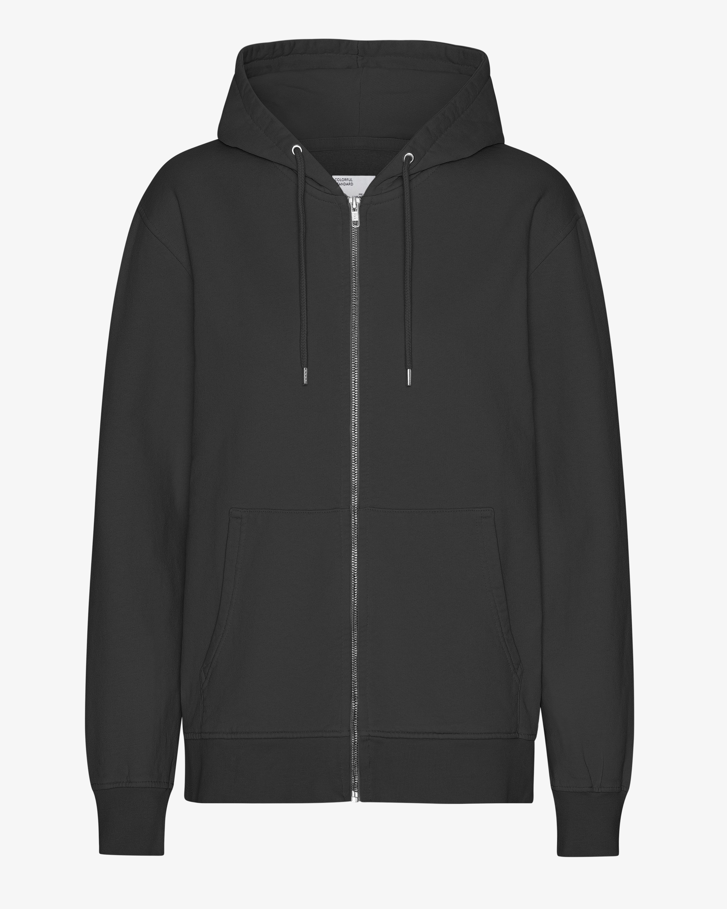 Classic Organic Zip Hood - Deep Black