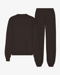 Organic Relaxed Sweatsuit - Coffee Brown