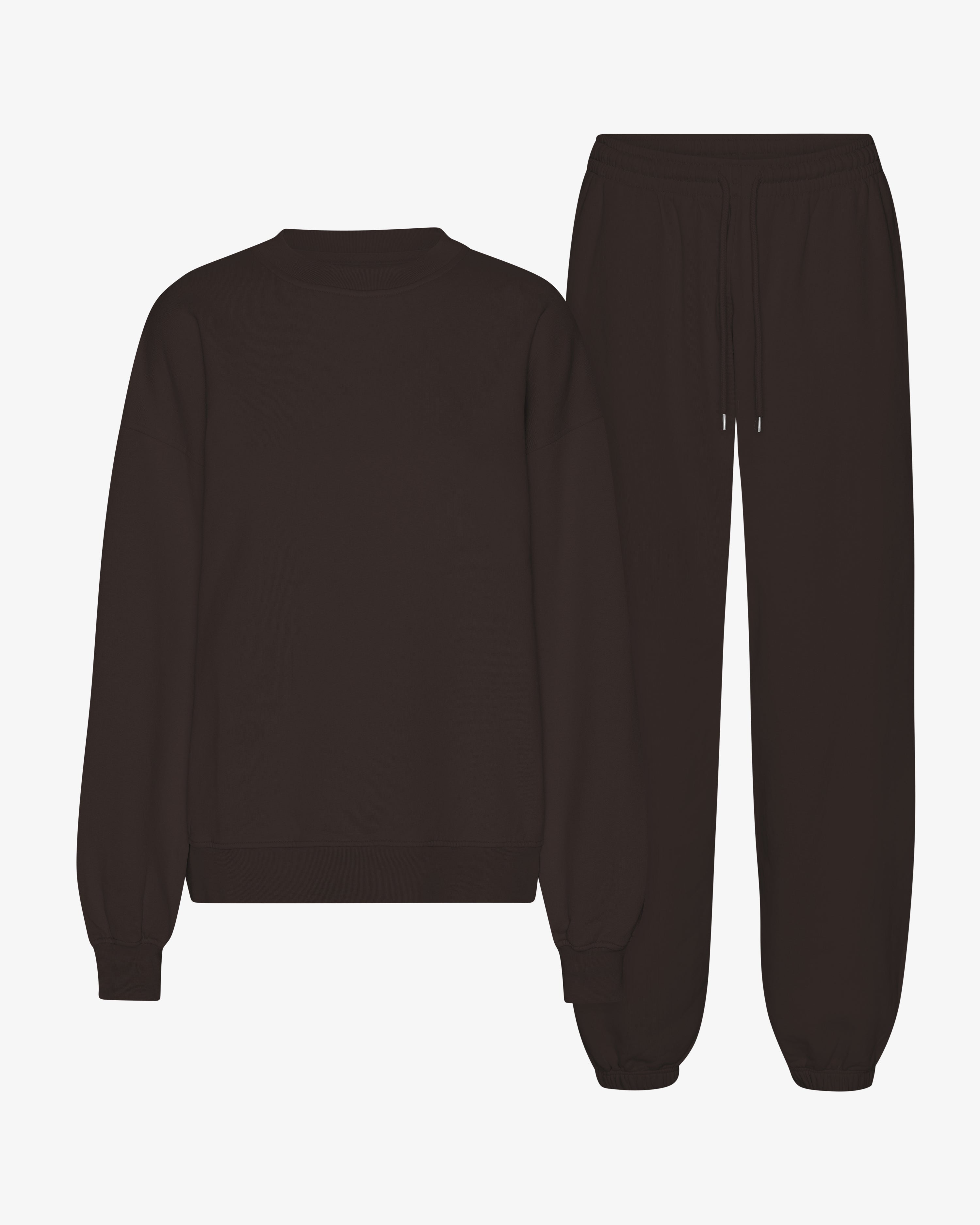 Organic Relaxed Sweatsuit - Coffee Brown