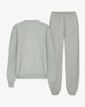 Organic Relaxed Sweatsuit - Heather Grey