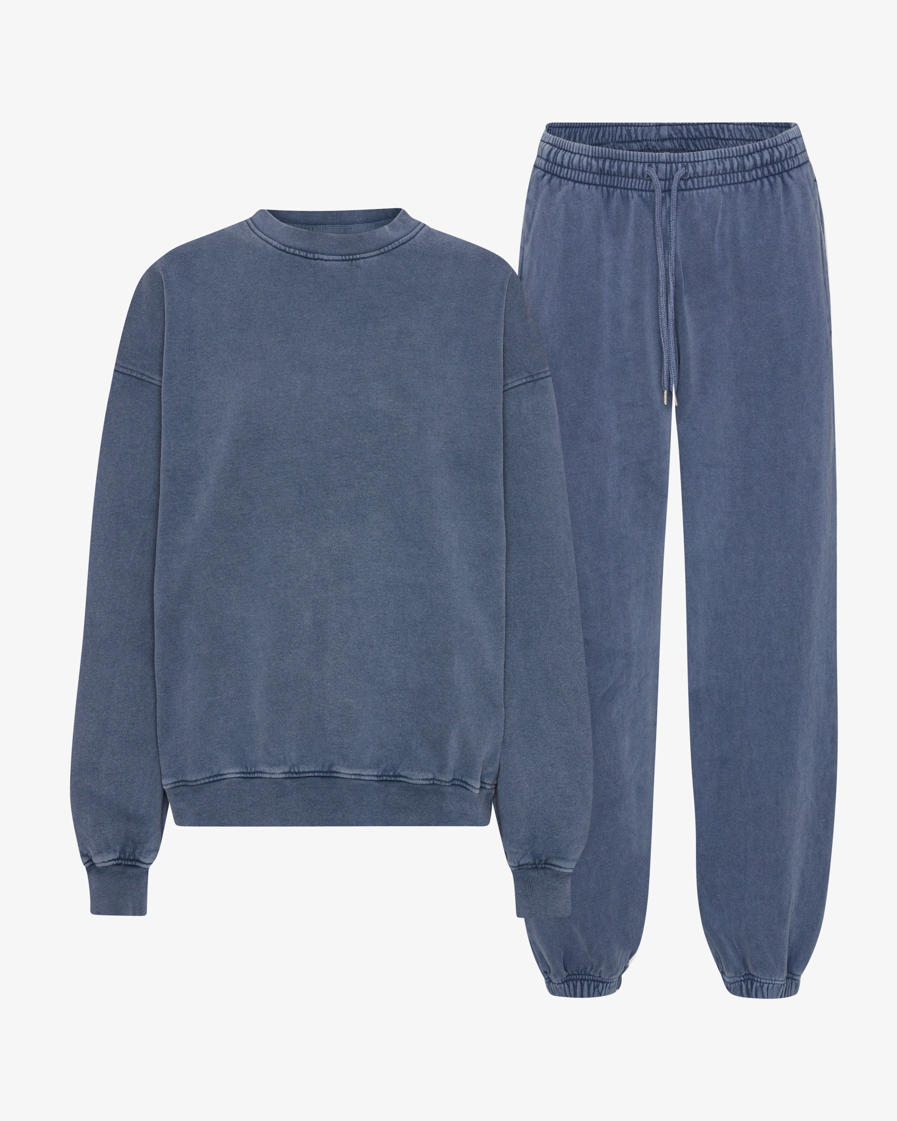 Organic Relaxed Sweatsuit - Neptune Blue