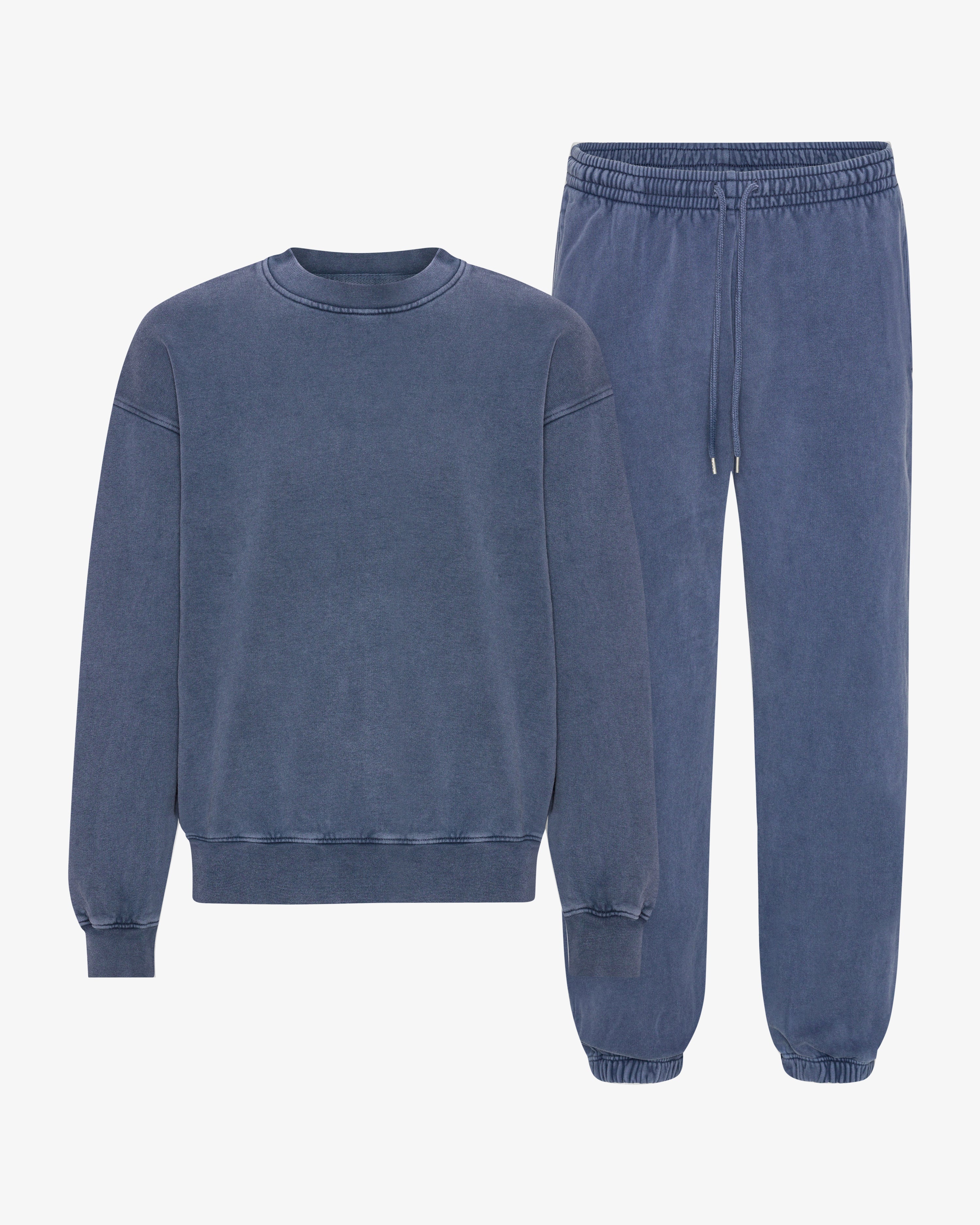 Organic Relaxed Sweatsuit - Neptune Blue