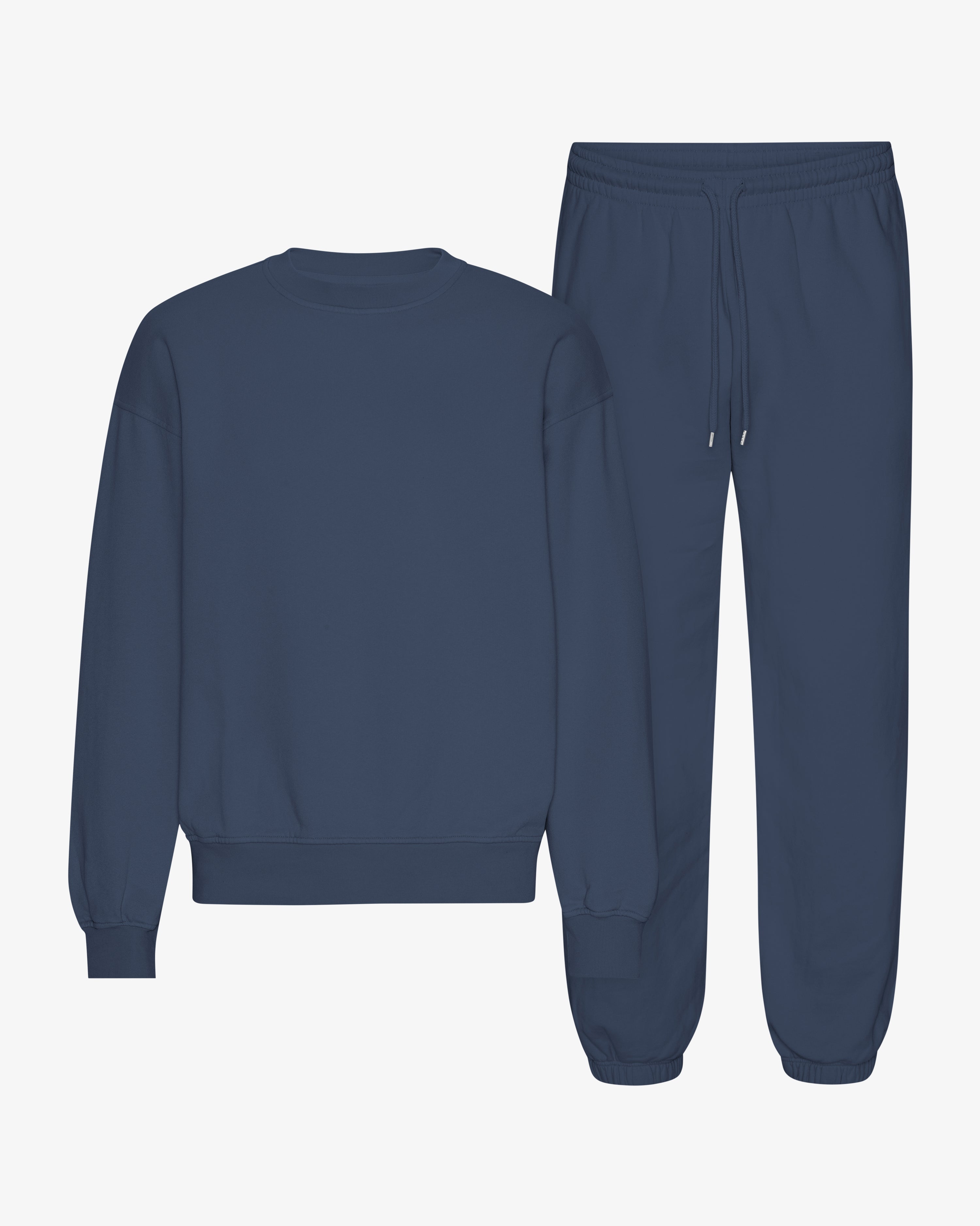 Organic Relaxed Sweatsuit - Petrol Blue