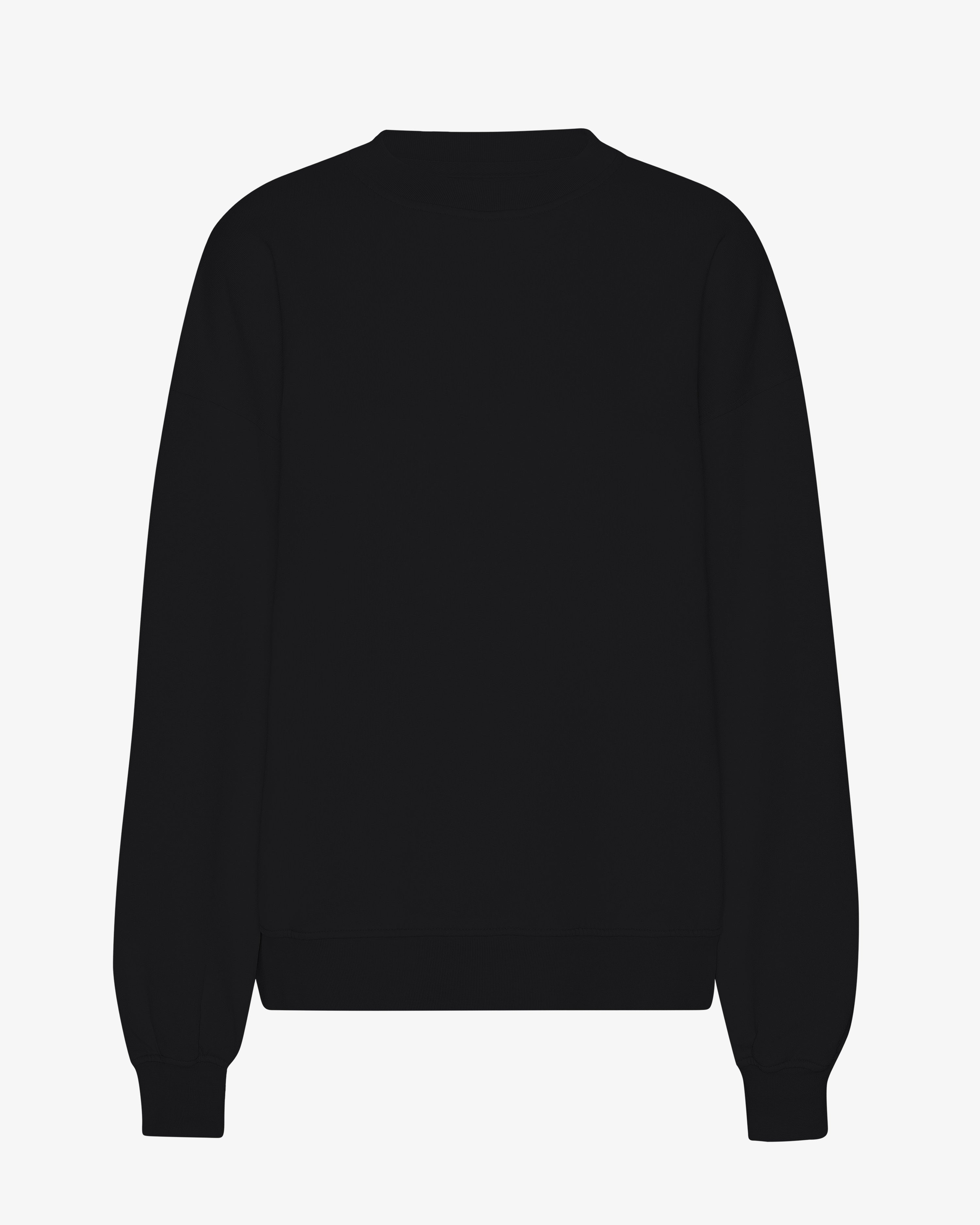 Organic Oversized Crew - Deep Black