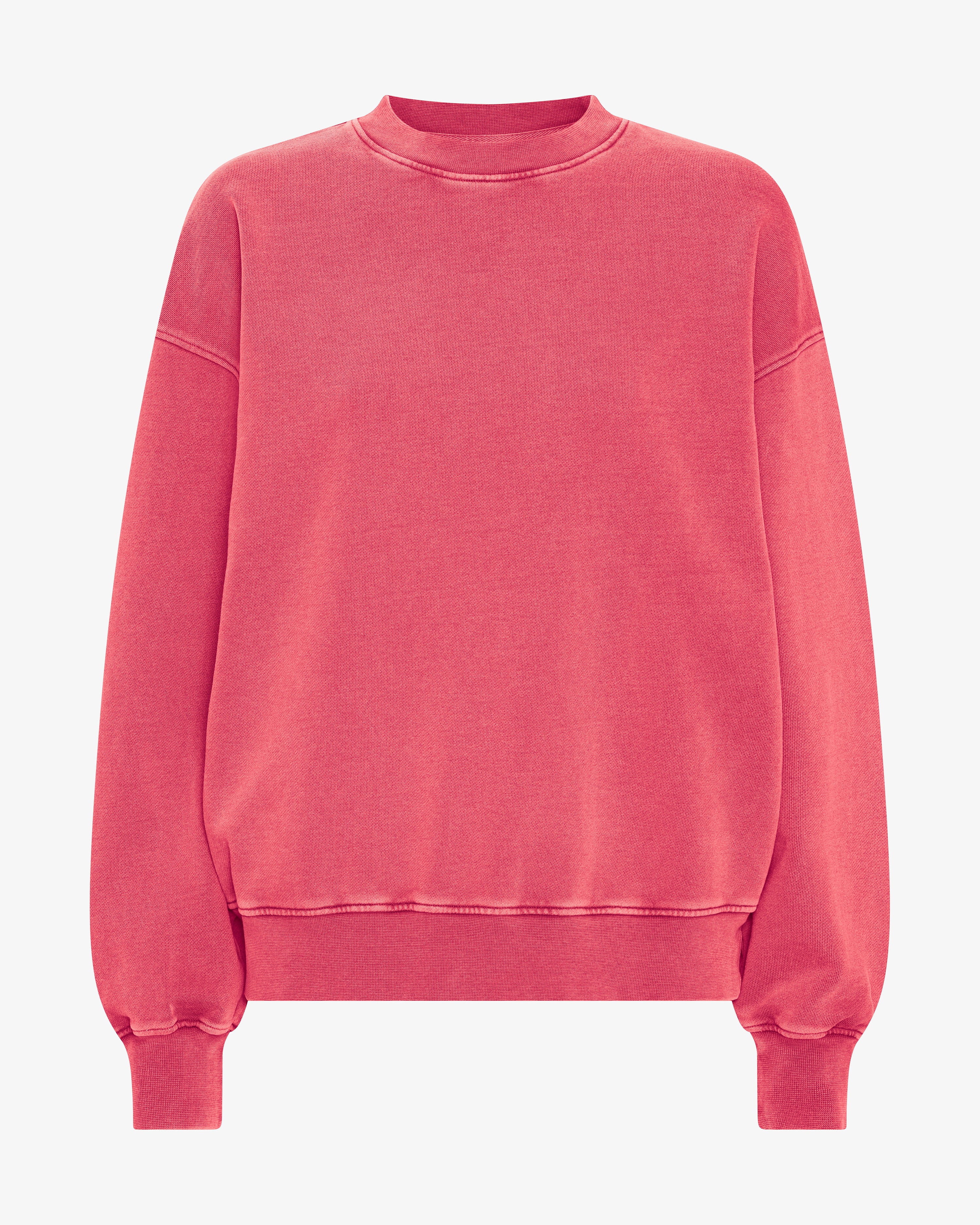 Organic Oversized Crew - Faded Red
