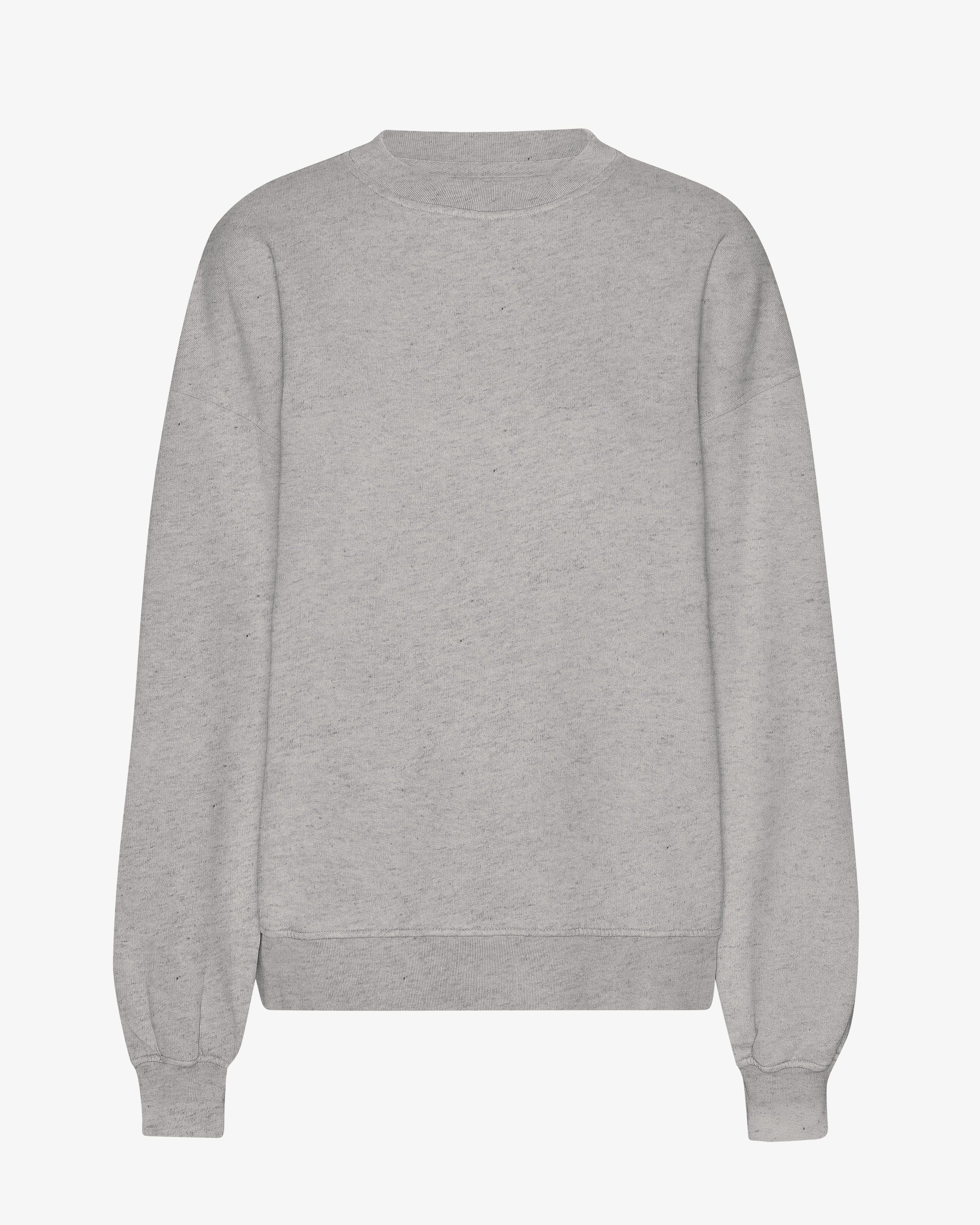 Organic Oversized Crew - Heather Grey