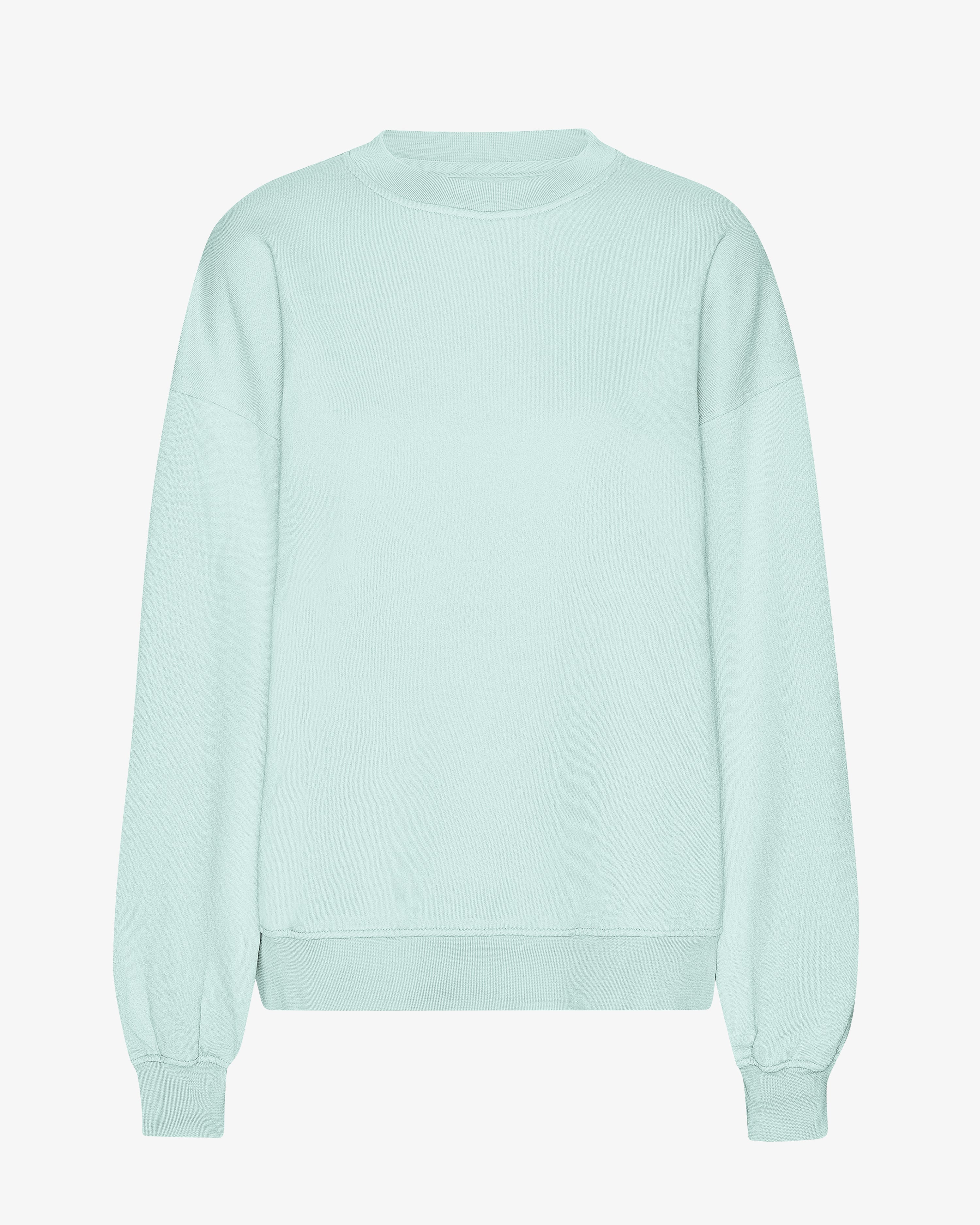 Organic Oversized Crew - Light Aqua