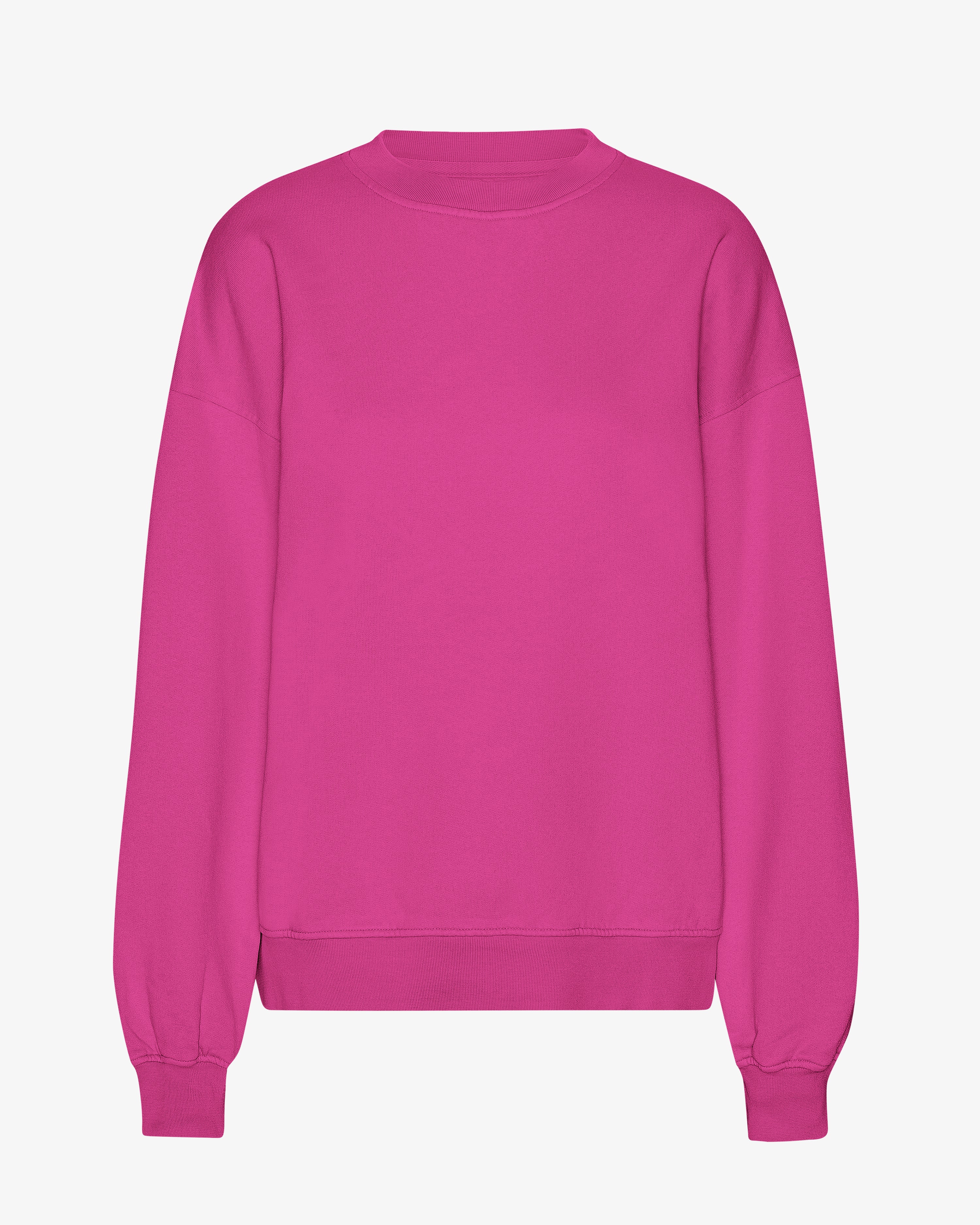 Organic Oversized Crew - Magenta Blaze