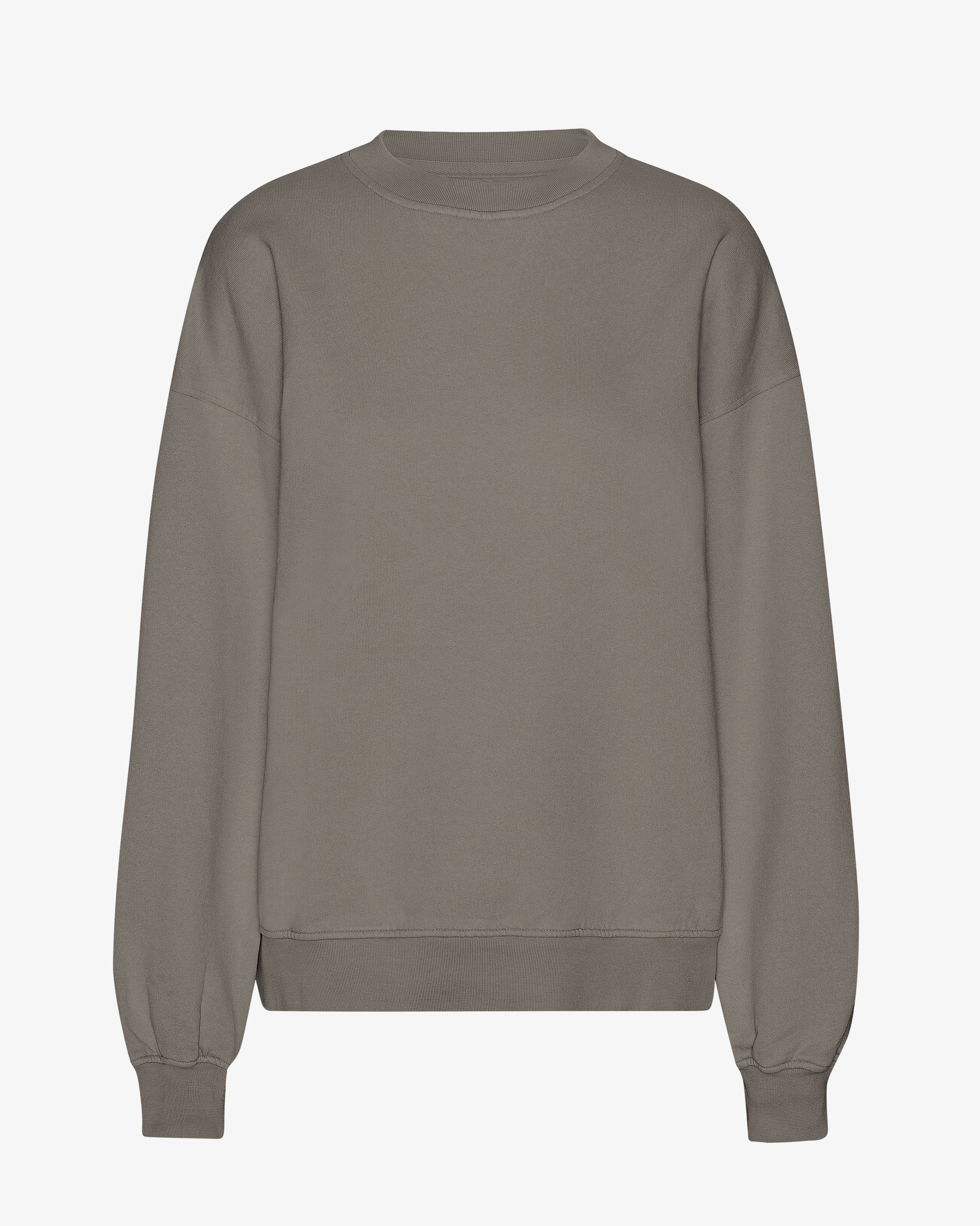 Organic Oversized Crew - Misty Brown