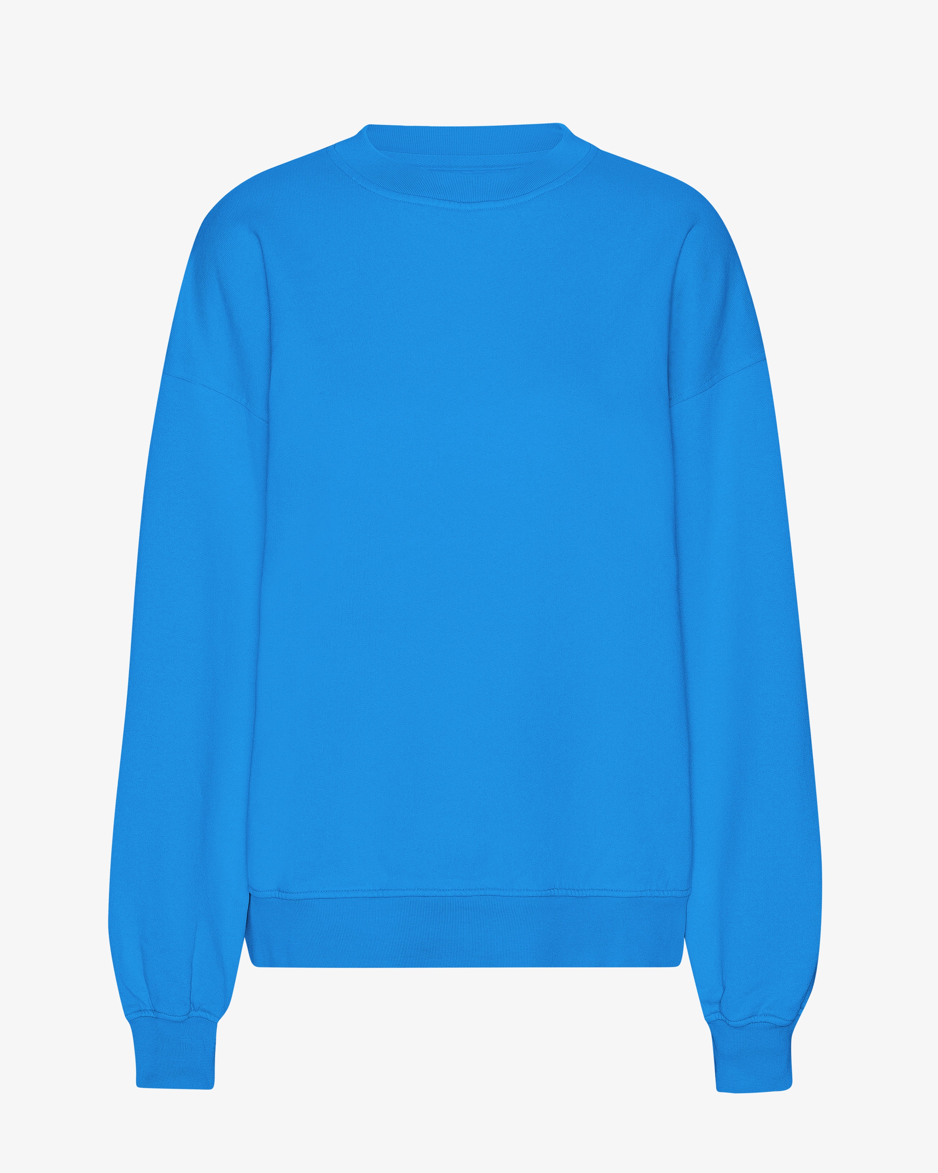 Organic Oversized Crew - Pacific Blue