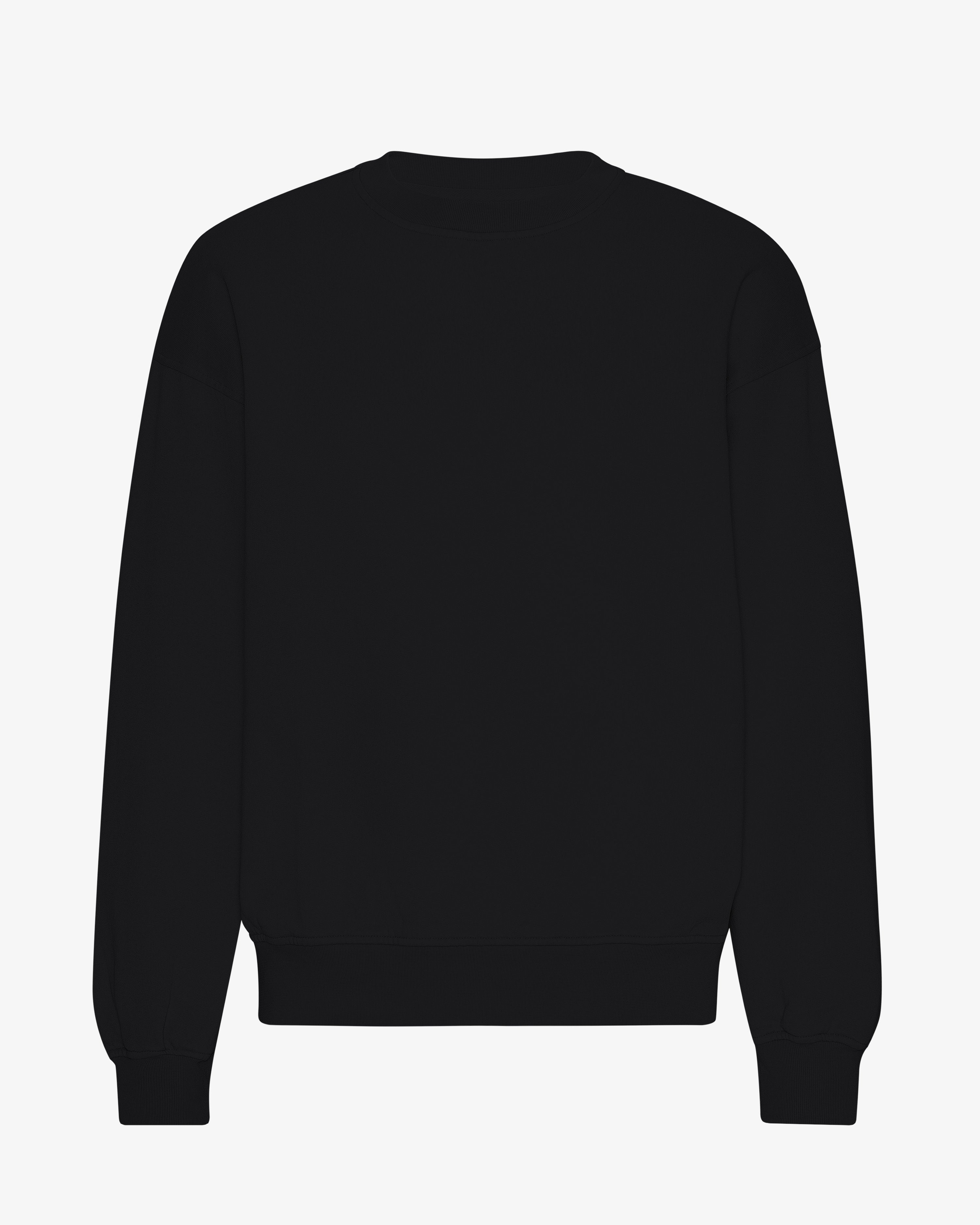 Organic Oversized Crew - Deep Black