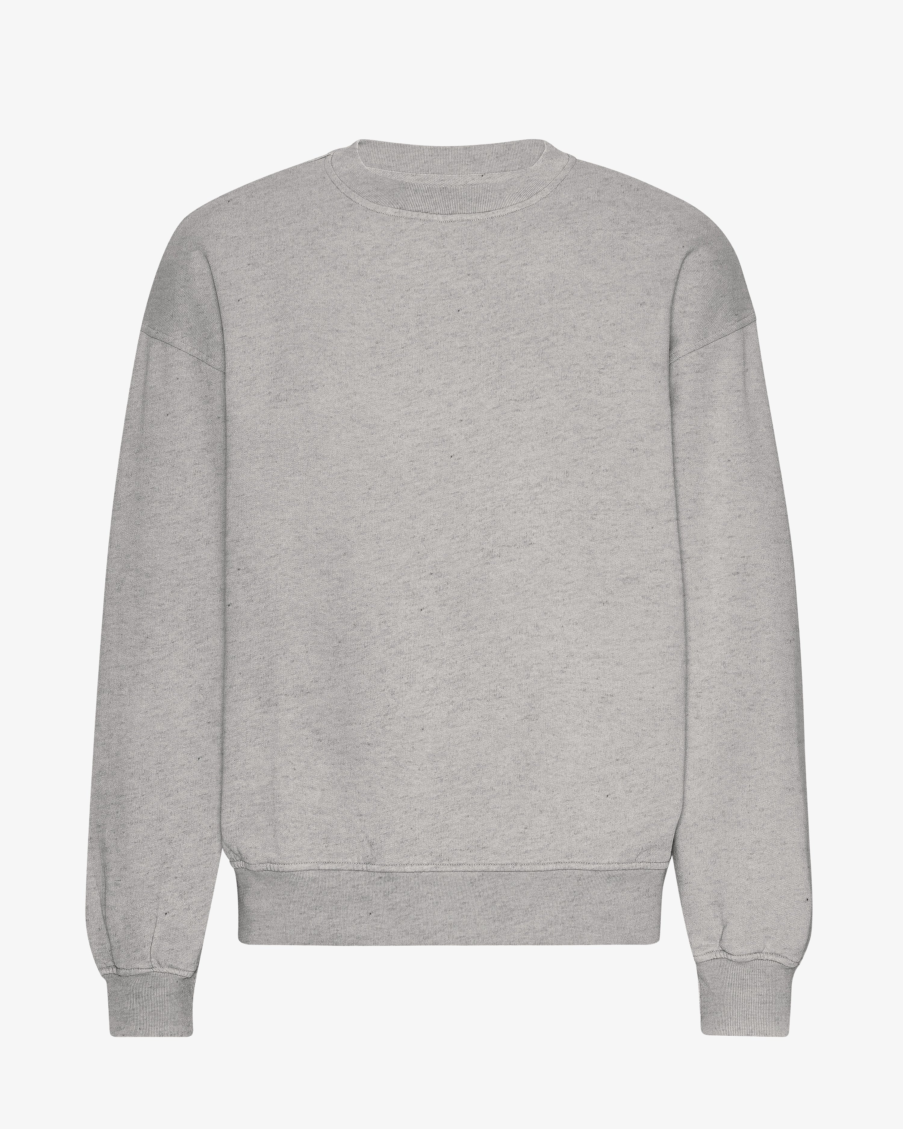 Organic Oversized Crew - Heather Grey